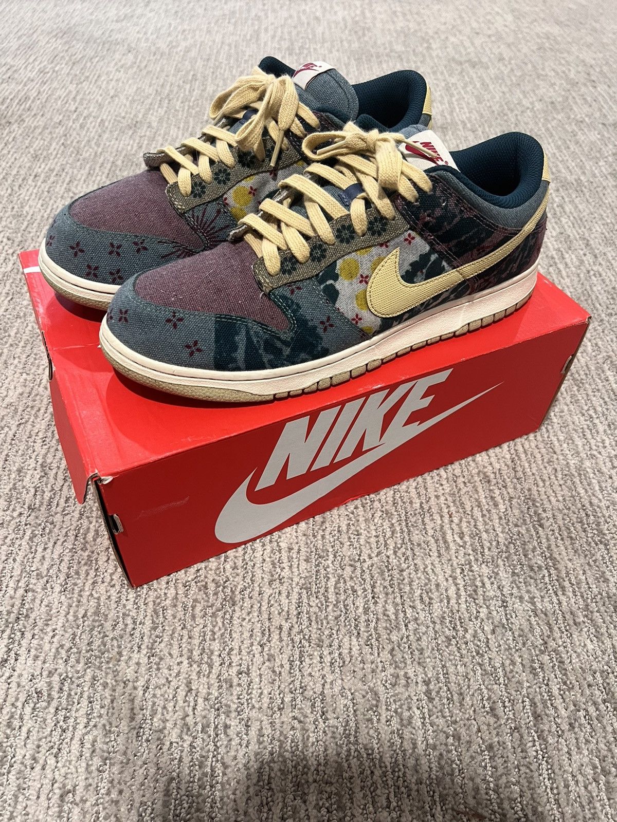image of Community Garden Nike Dunk Low Size 12 Shoes, Men's