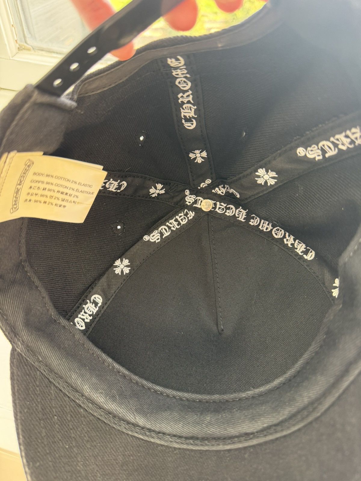 Chrome Hearts Chrome Hearts Embroidered RS3 Logo Baseball Hat Black Size ONE SIZE - 4 Thumbnail