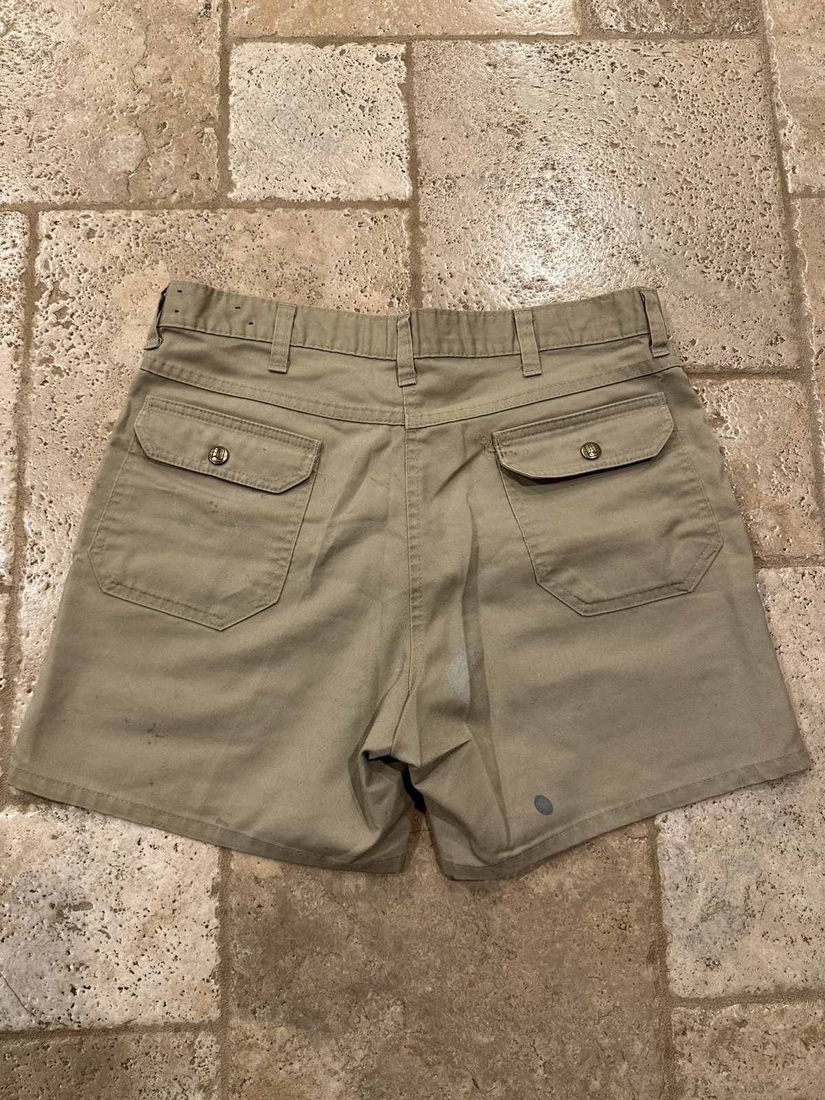 Lands' End × Vintage Vintage Land’s End Cargo Tan Painter’s Shorts Size US 32 / EU 48 - 2 Thumbnail