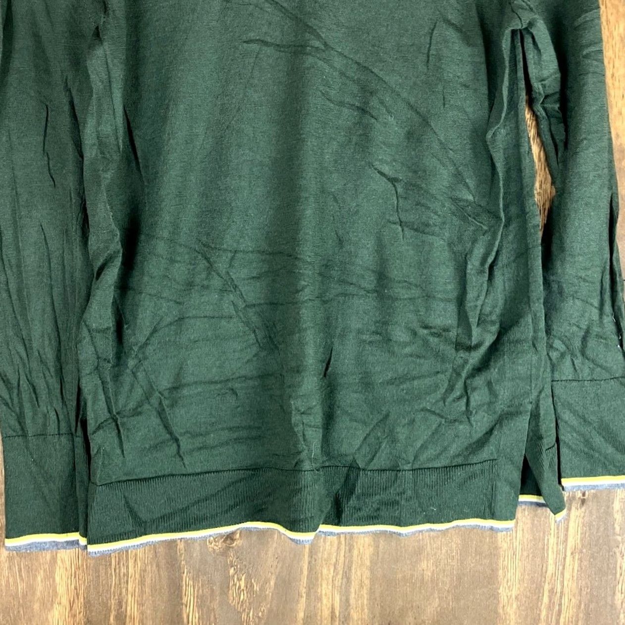 Banana Republic Banana Republic Womens Sweater Green 100% Merino Wool Long Sleeve M Crew Neck Knit Pullover Women Casual Workwear Iteration Size M / US 6-8 / IT 42-44 - 3 Thumbnail