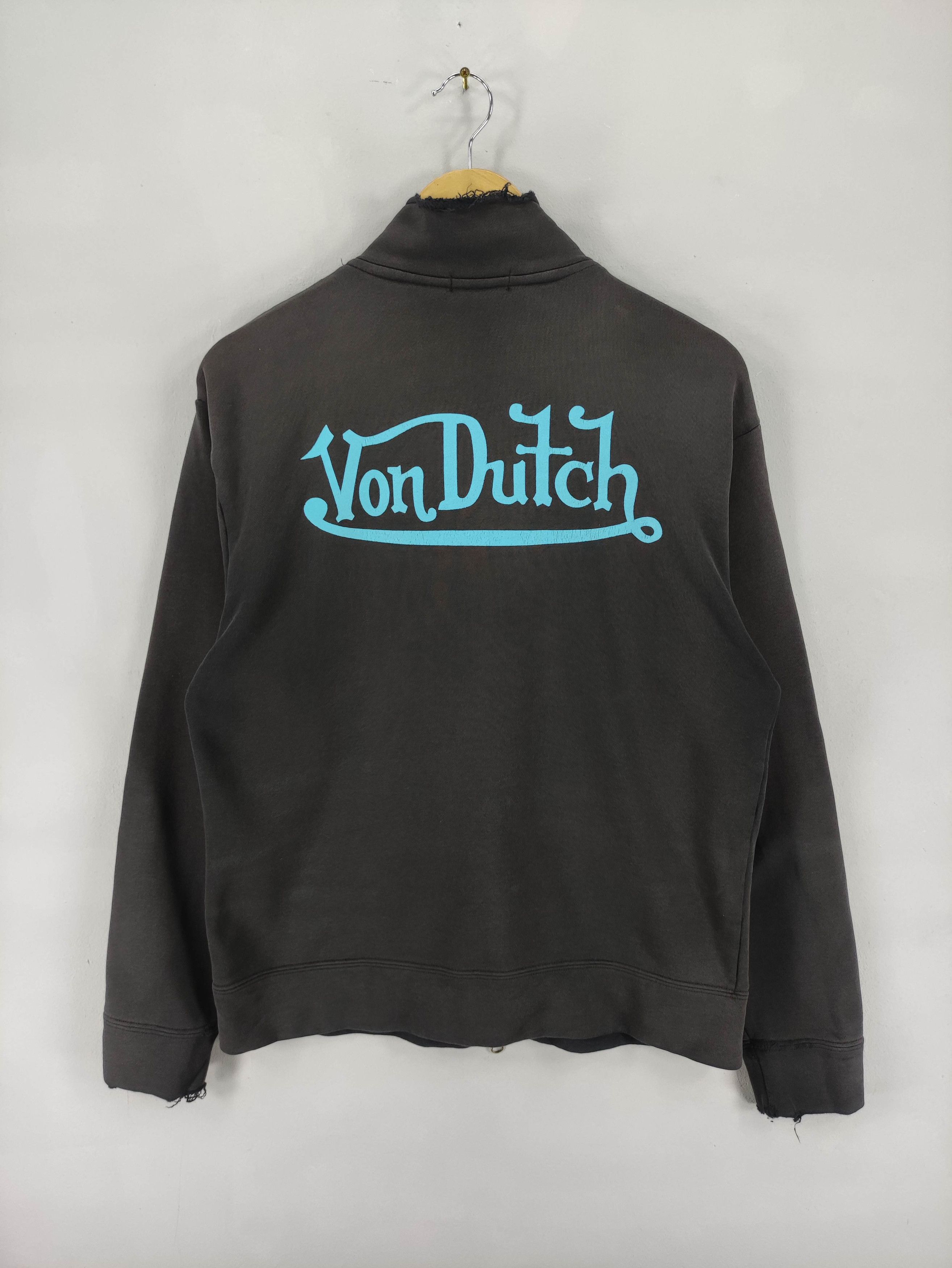 Von Dutch Vintage Von Dutch Distressed Sweater Zipper Patch Size US M / EU 48-50 / 2 - 18 Thumbnail