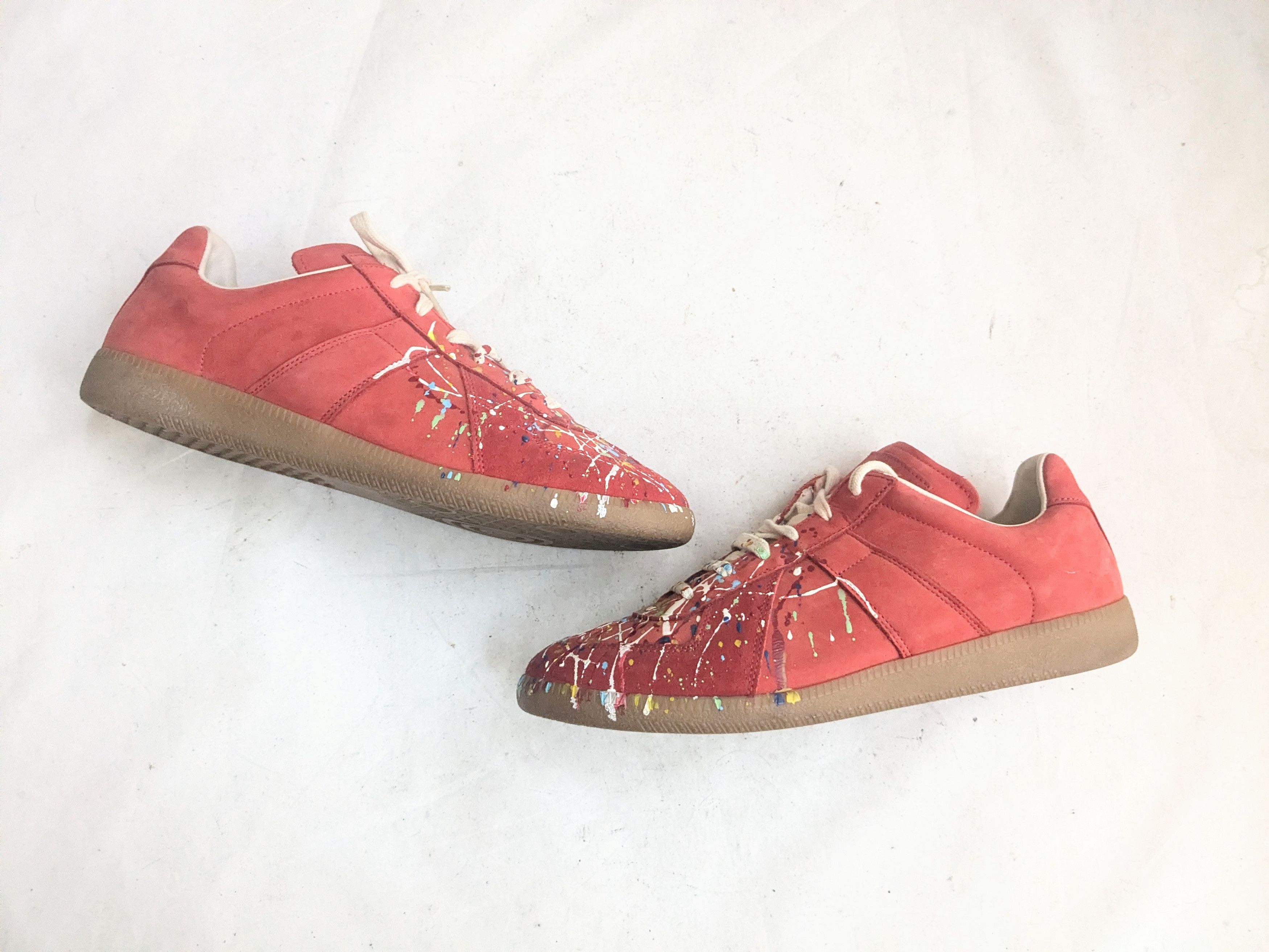 Maison Margiela Maison Margiela Replica GAT Red Paint Splatter 10 43 Size US 10 / EU 43 - 4 Thumbnail
