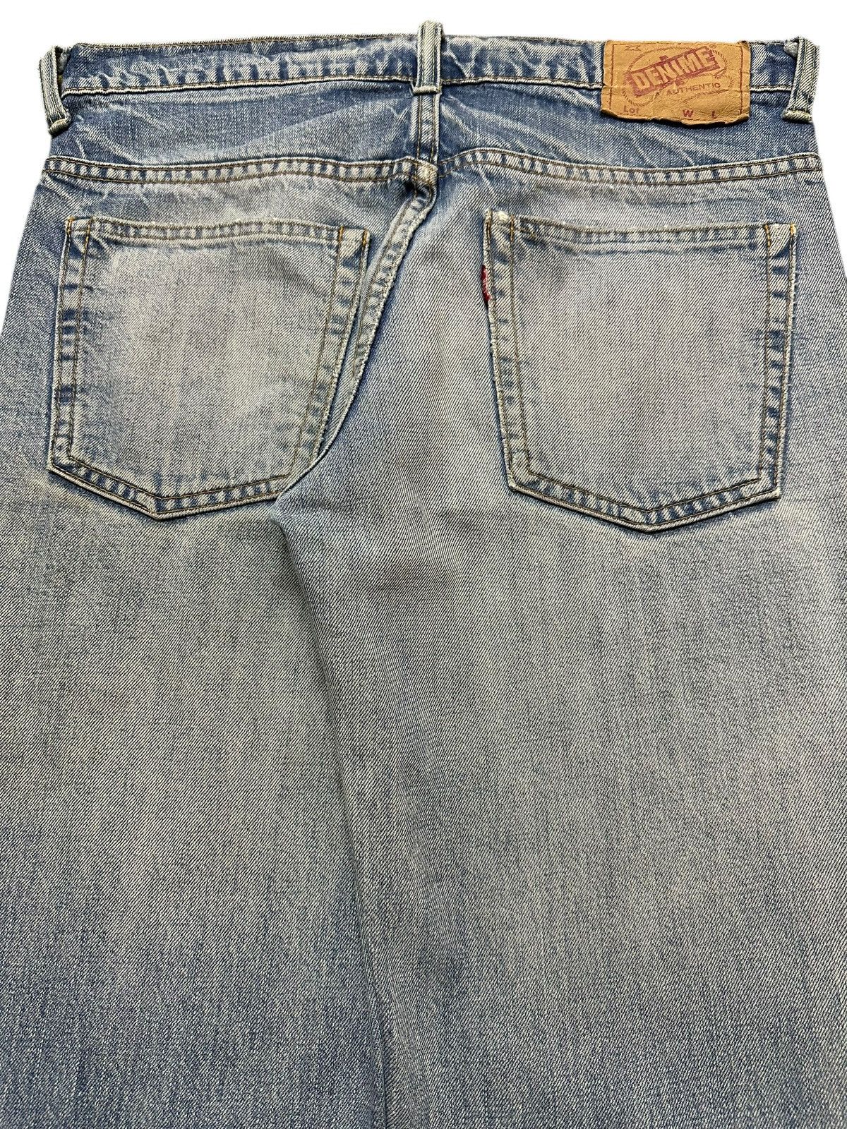 Denime Vintage Japan Denime Faded Wash Style Distress Bootcut Jeans Size US 31 - 6 Thumbnail
