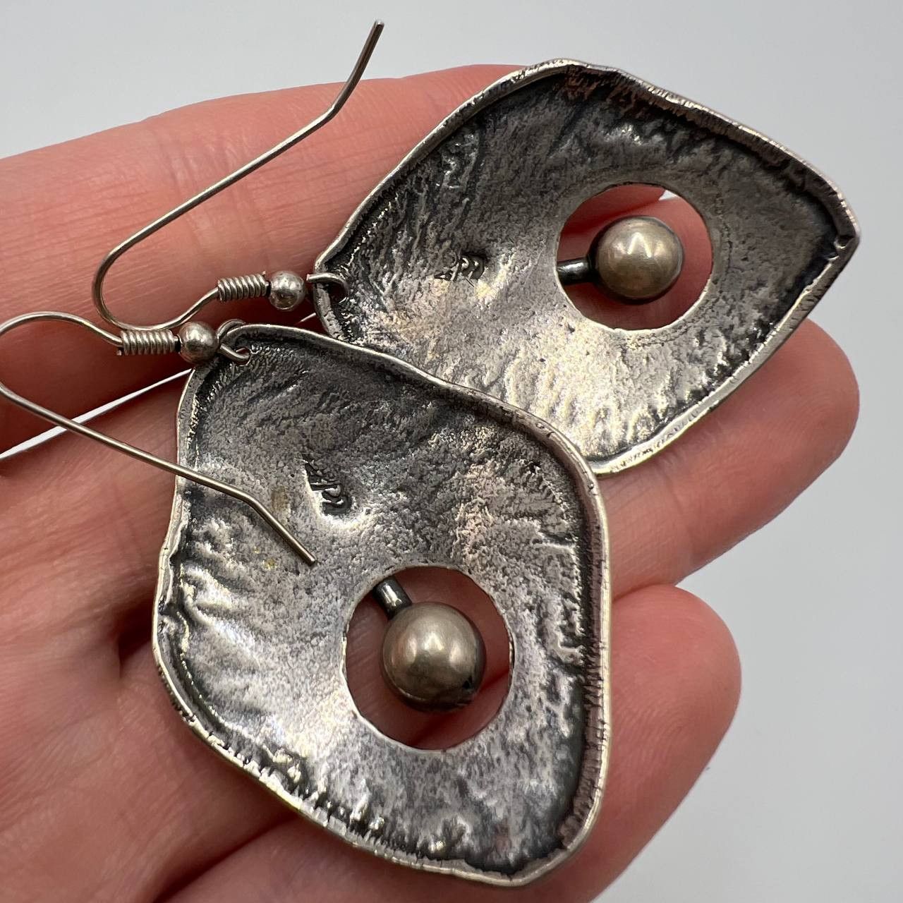 Vintage Vintage Sterling Silver 925 Womens Jewelry Stud Ear Earrings Size ONE SIZE - 5 Thumbnail