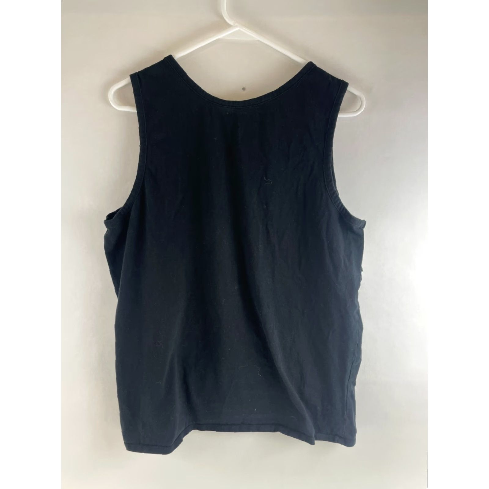 Vintage Original Use Tank Top Women's Size Large Black White Stripes Floral Sleeveless Size L / US 10 / IT 46 - 3 Thumbnail