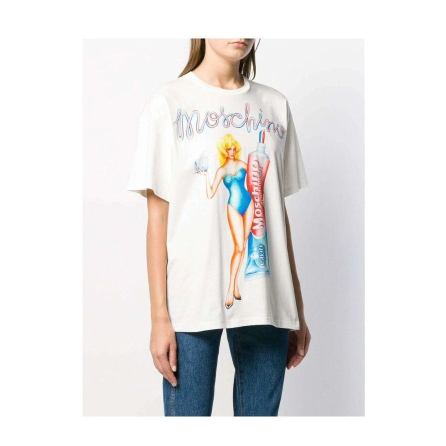 Moschino AW19 Moschino Jeremy Scott Toothpaste Oversized T-shirt Tee Size XS / US 0-2 / IT 36-38 - 3 Thumbnail