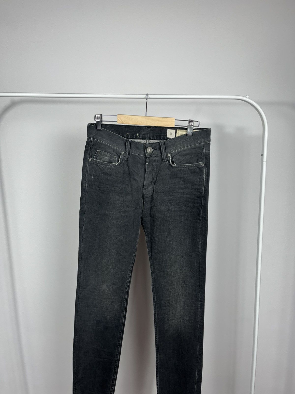 Allsaints AllSaints Mens Black Slim Fit Jeans Size 28 Distressed Size US 28 / EU 44 - 16 Thumbnail