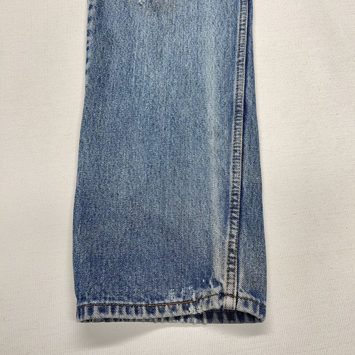 Levi's × Vintage Levis 505 Jeans Blue Straight Regular Fit Distressed Baggy Size US 33 - 3 Thumbnail