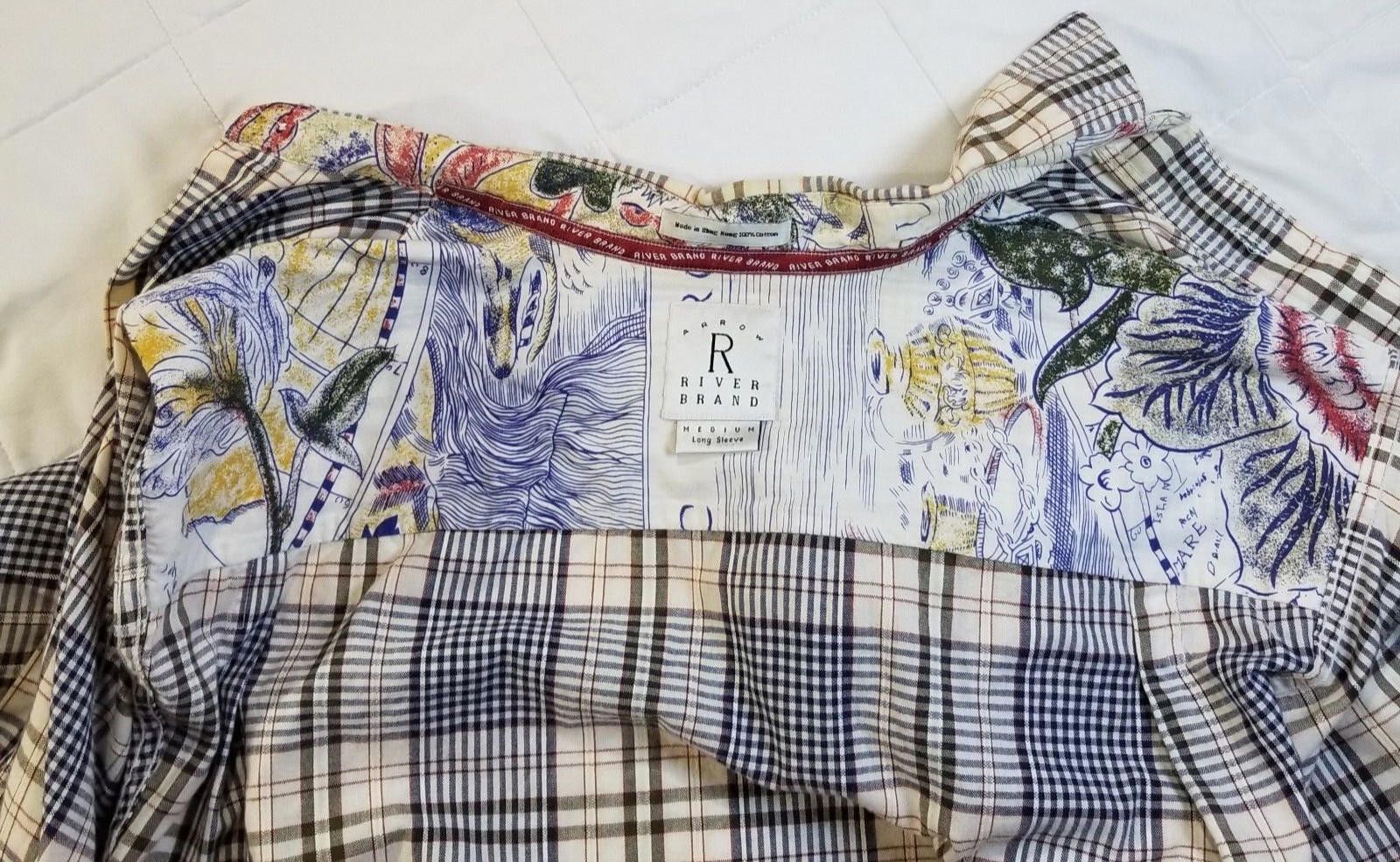 Arrow Arrow River Brand Cream and Blue Plaid Medium Size US M / EU 48-50 / 2 - 11 Thumbnail