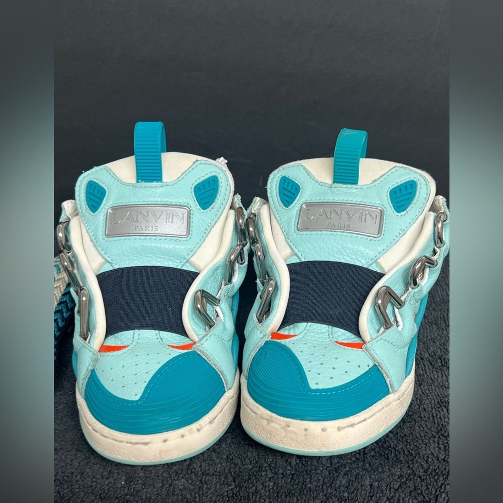 Lanvin LANVIN Curb Leather Chunky Sneakers, 33 US 1.5/2 RETAIL $554 Size US 4 / IT 34 - 4 Thumbnail