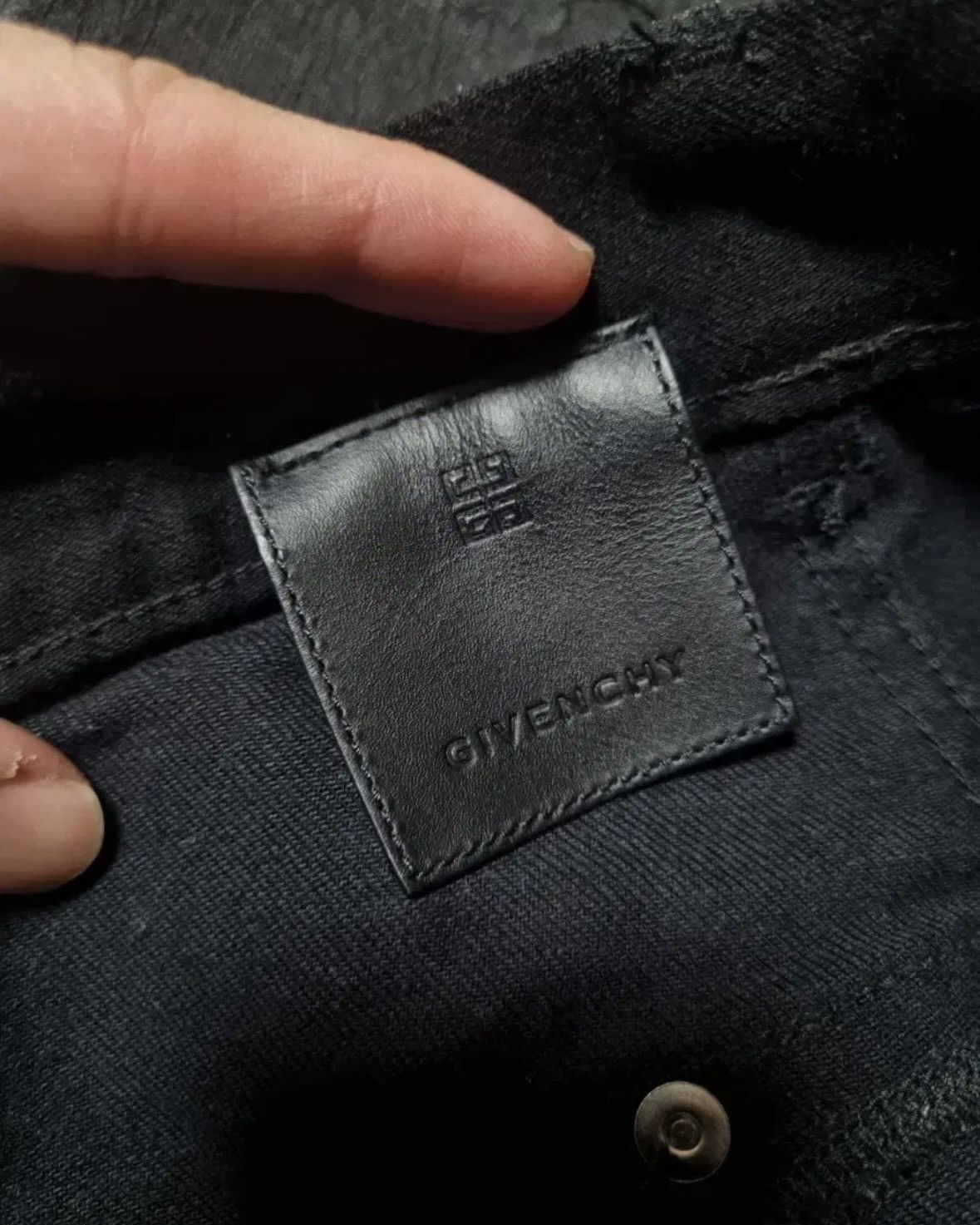 Givenchy Givenchy Zip-detailed Painted Crackled Denim Jeans Size US 32 / EU 48 - 5 Thumbnail