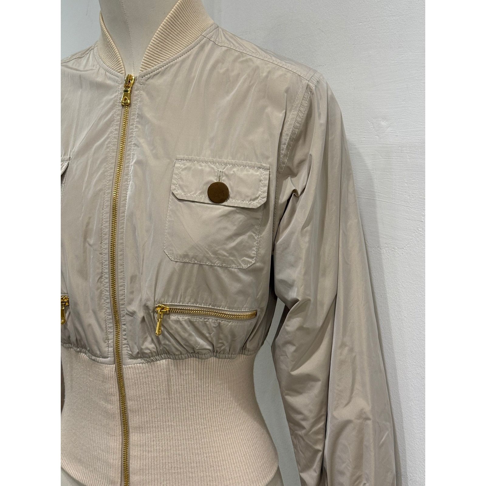 Dolce & Gabbana 2003 Dolce & Gabbana cropped nylon bomber jacket Size S / US 4 / IT 40 - 4 Thumbnail
