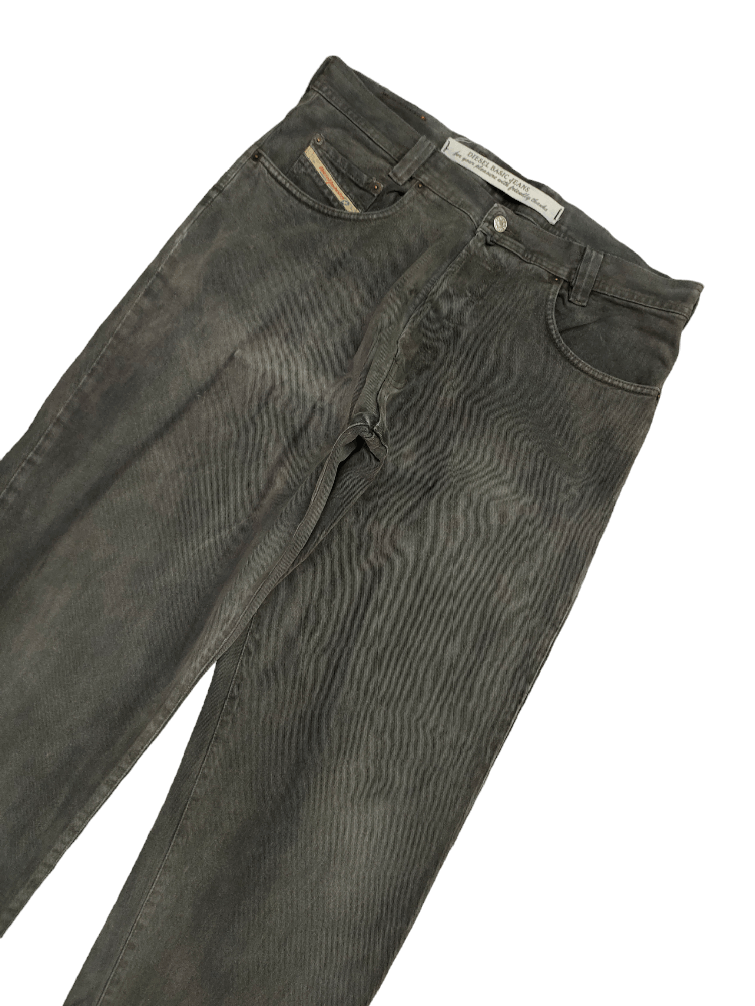 Diesel Rare Baggy Jean Diesel Saddle Black Faded Wide Leg Denim Y2k Size US 36 / EU 52 - 5 Thumbnail