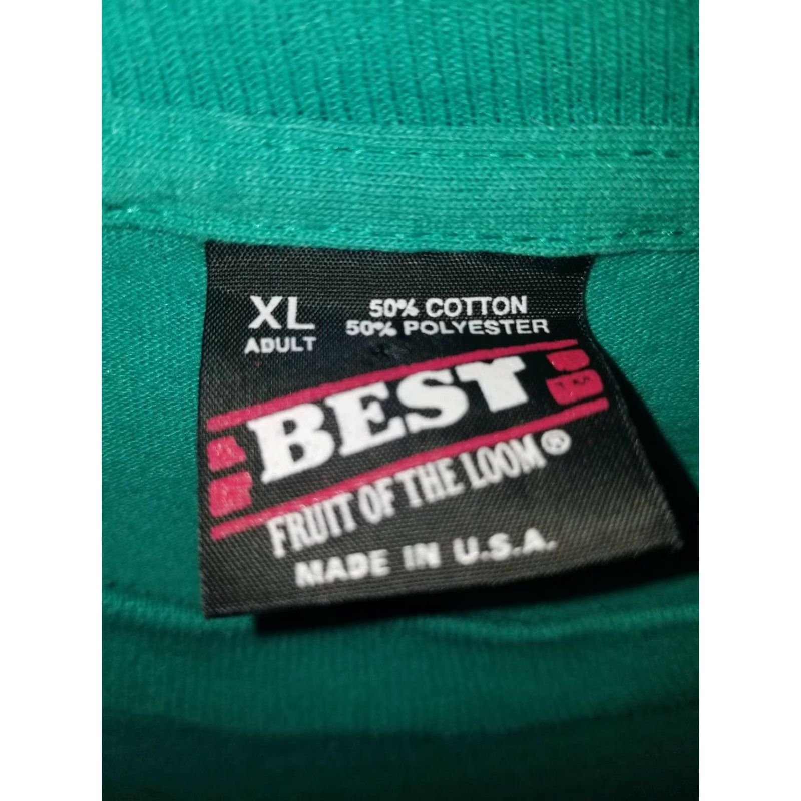 Fruit Of The Loom VINTAGE Fruit of the Loom Best 50/50 T-Shirt Mens XL Lake Geneva 1993 Blue Crew Neck Short Sleeve Graphic Tee Shirt Size US XL / EU 56 / 4 - 3 Thumbnail