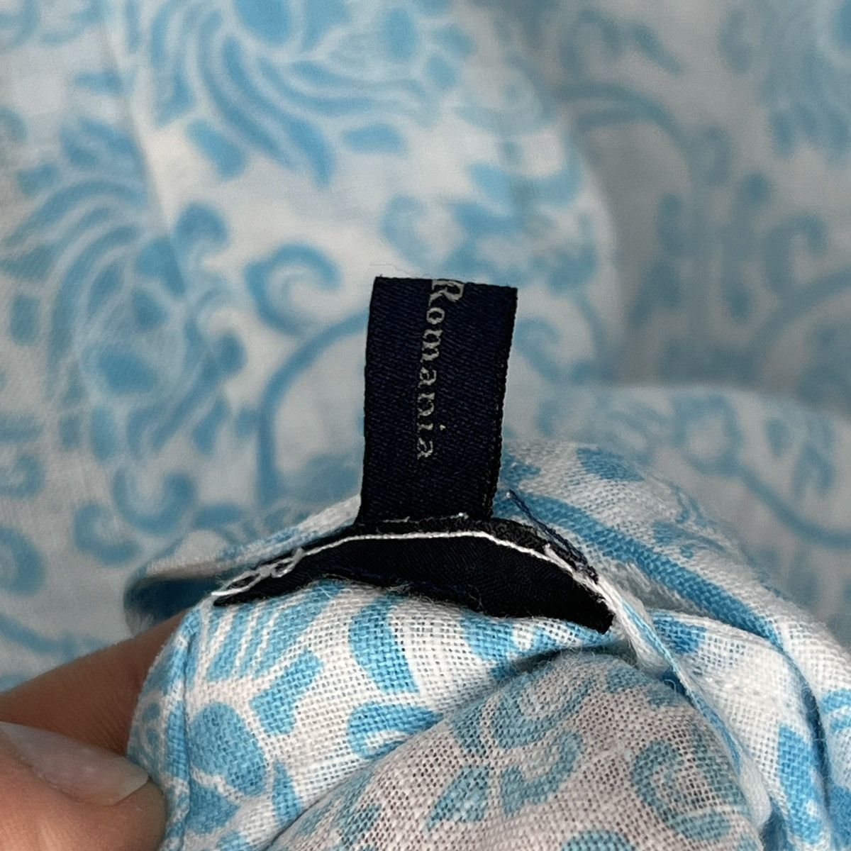 Designer × Ermenegildo Zegna × Z Zegna Ermenegildo Zegna Shirt Button Up Linen Blue Full Print Size US L / EU 52-54 / 3 - 8 Thumbnail