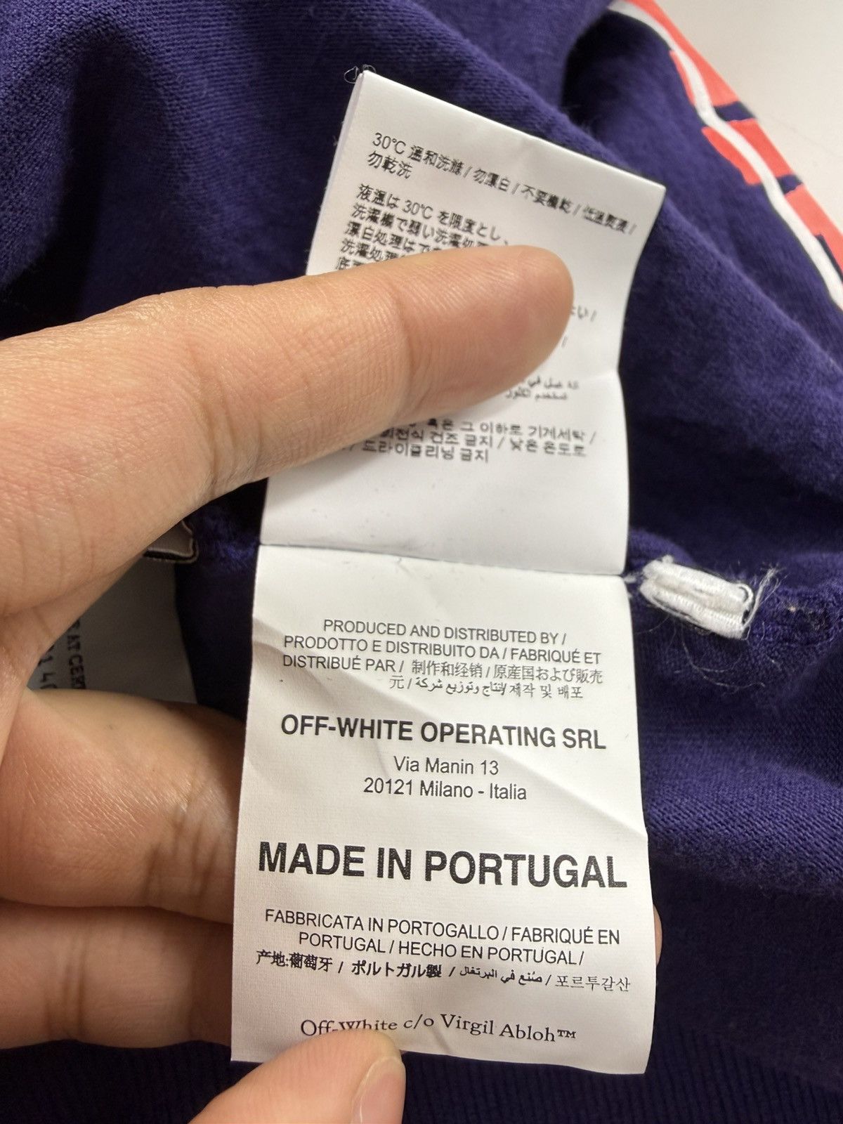 Off White Oversized Arrows Layered Hoodie