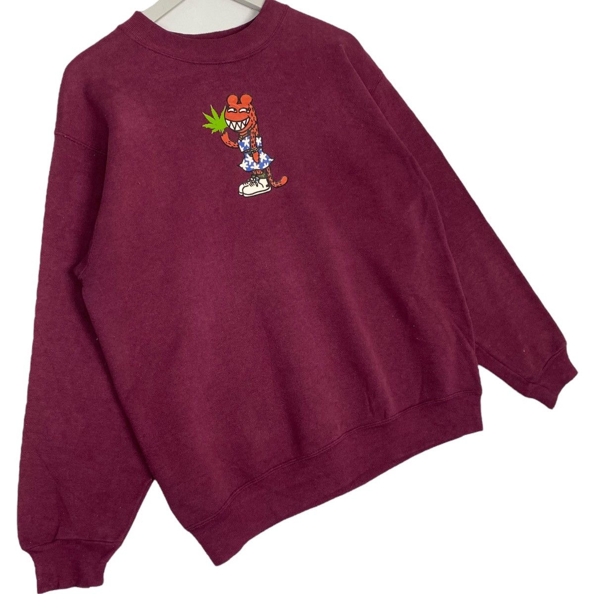 Other Vintage 90s Skateboard Sweatshirt Crewneck Red Made In USA M Size US M / EU 48-50 / 2 - 3 Thumbnail