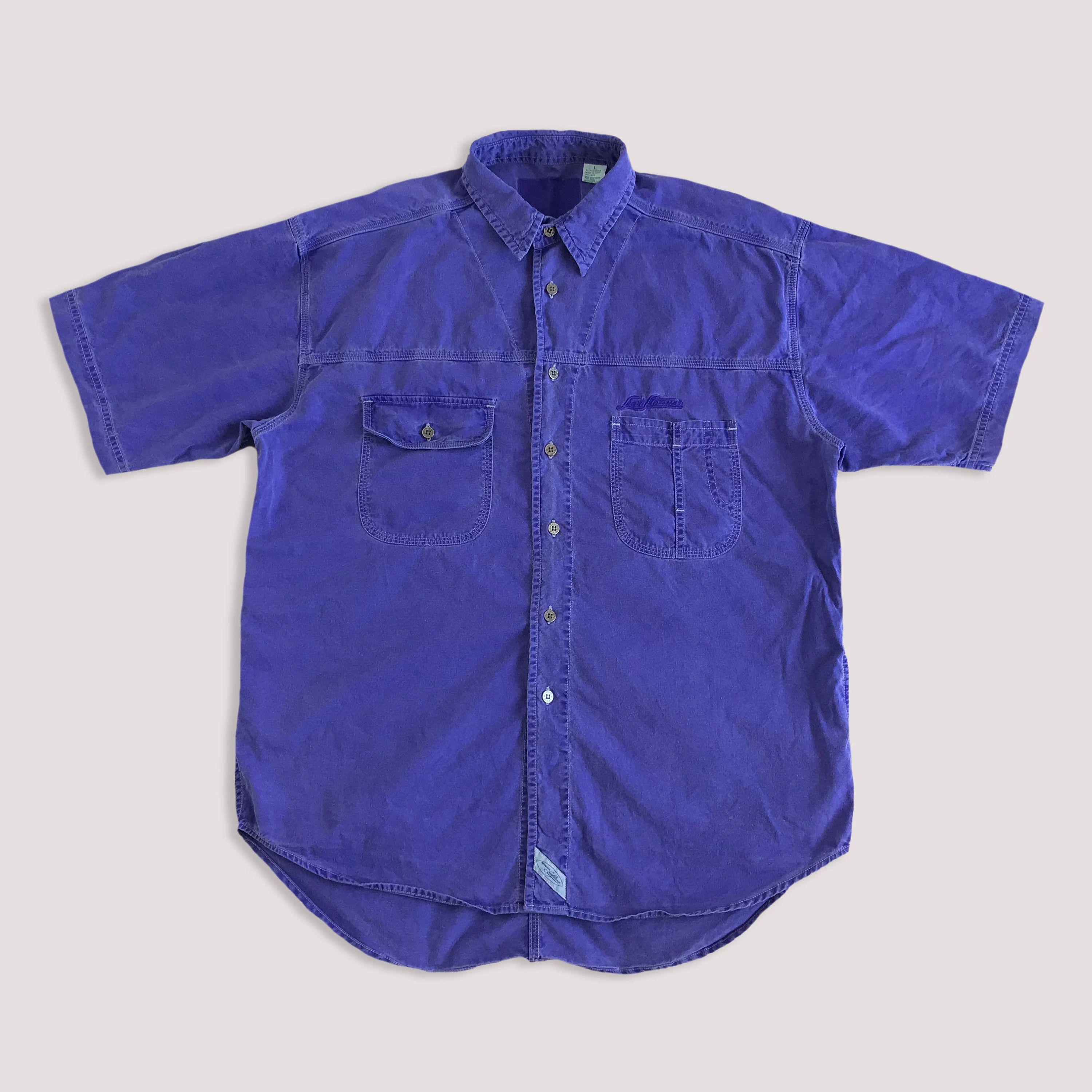 Levi's Vintage Clothing 90s LEVI'S Button Up Shirt Denim Oversize Short Sleeve Size US XL / EU 56 / 4 - 2 Thumbnail