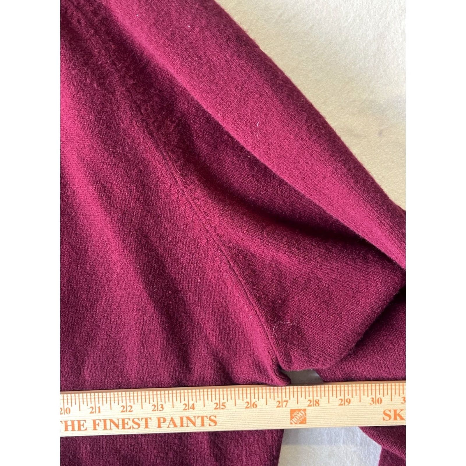Harrods VINTAGE Harrods Mens Cardigan Burgundy Pure Lambs wool Sz 58 Size US XXL / EU 58 / 5 - 3 Thumbnail