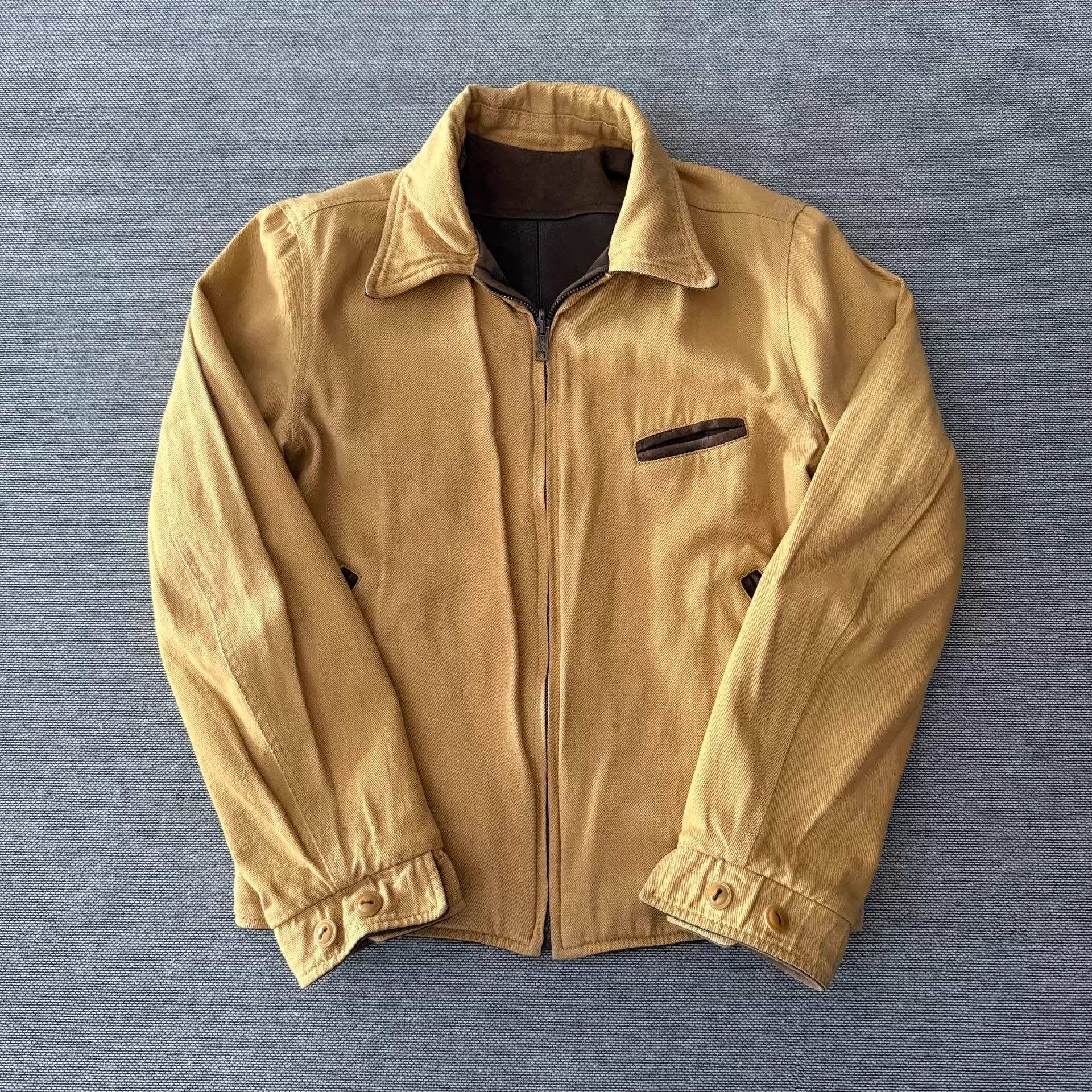 Lewis Leathers Rare Levi's LVC 1940s Vintage Tan Italian Lambskin Jacket S Size US S / EU 44-46 / 1 - 3 Thumbnail