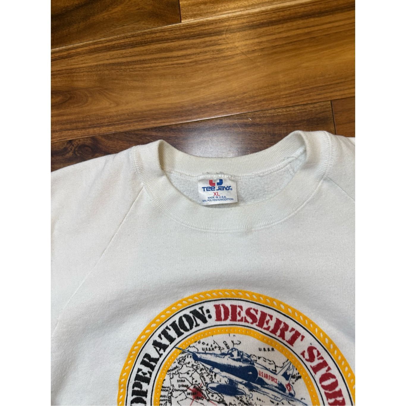 Vintage Size XL - Vintage 1991 USA Operation DESERT STORM Sweatshirt Size US XL / EU 56 / 4 - 5 Thumbnail