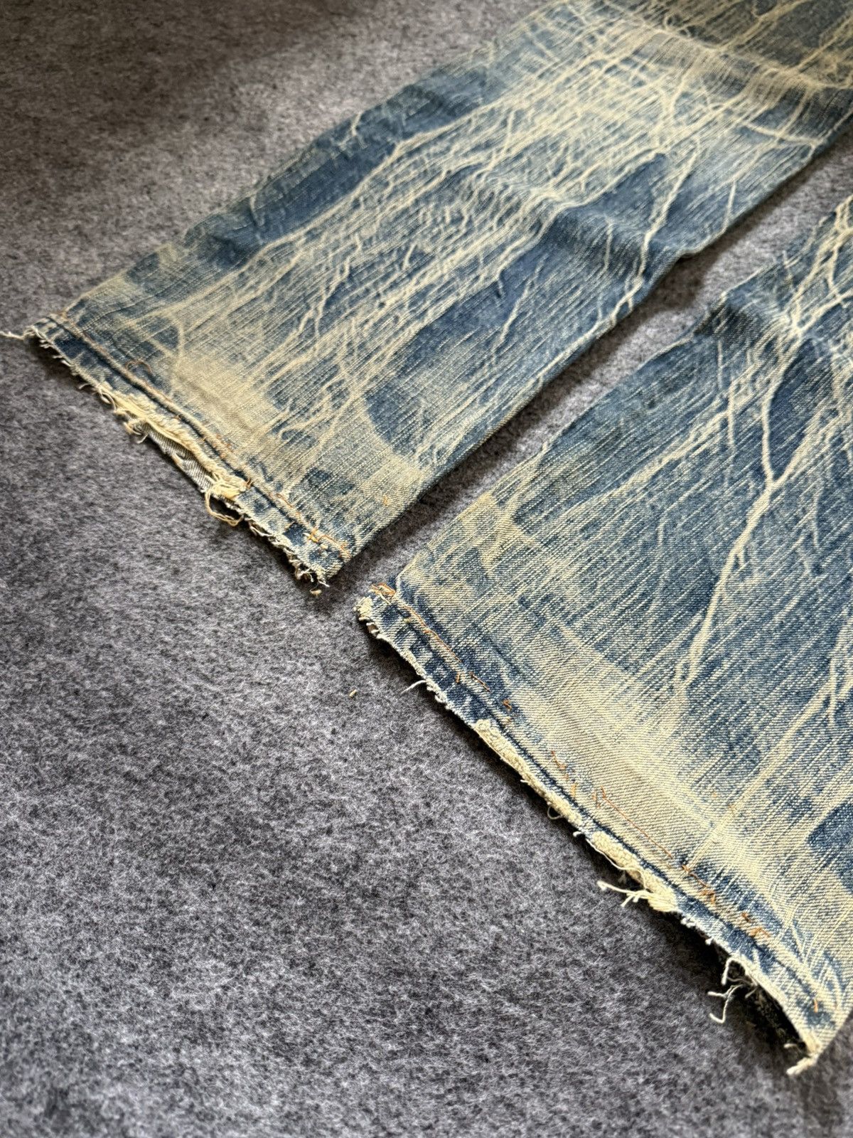 Edwin Vintage EDWIN 503 Faded Mud Wash Loose Jeans Size US 32 / EU 48 - 15 Thumbnail
