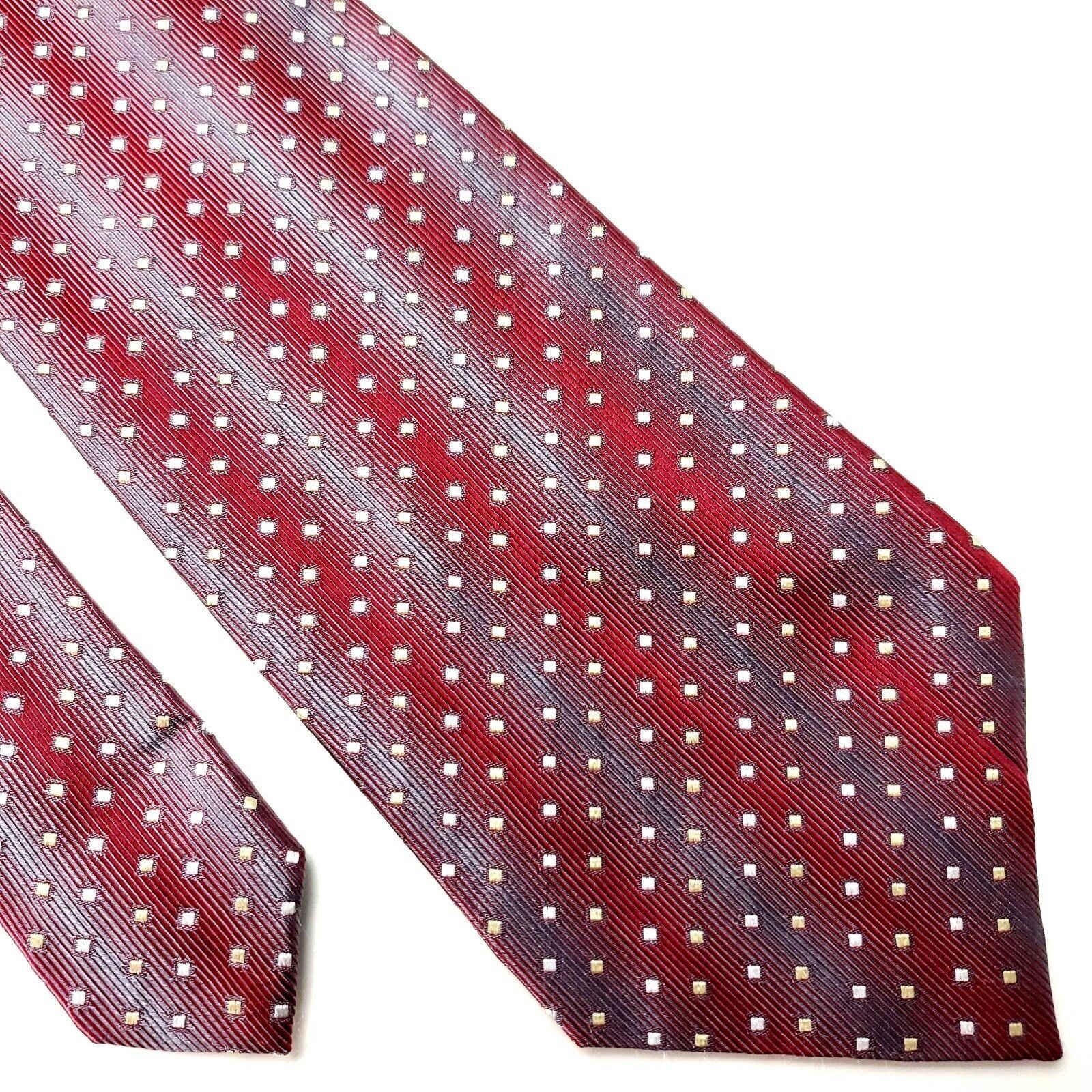 Alfani Alfani Silk Tie Woven Red Geometric Size ONE SIZE - 1 Thumbnail