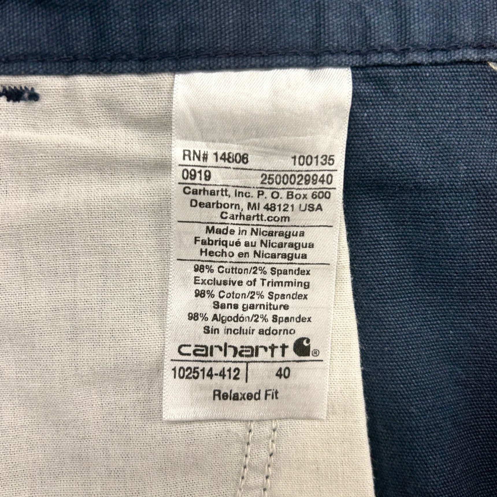 Carhartt Carhartt Shorts Mens 40 Blue Cargo 5-Pocket Relaxed Fit Canvas Workwear Rugged Flex Baggy Casual 90s Mens Medium? Size US 40 / EU 56 - 6 Thumbnail
