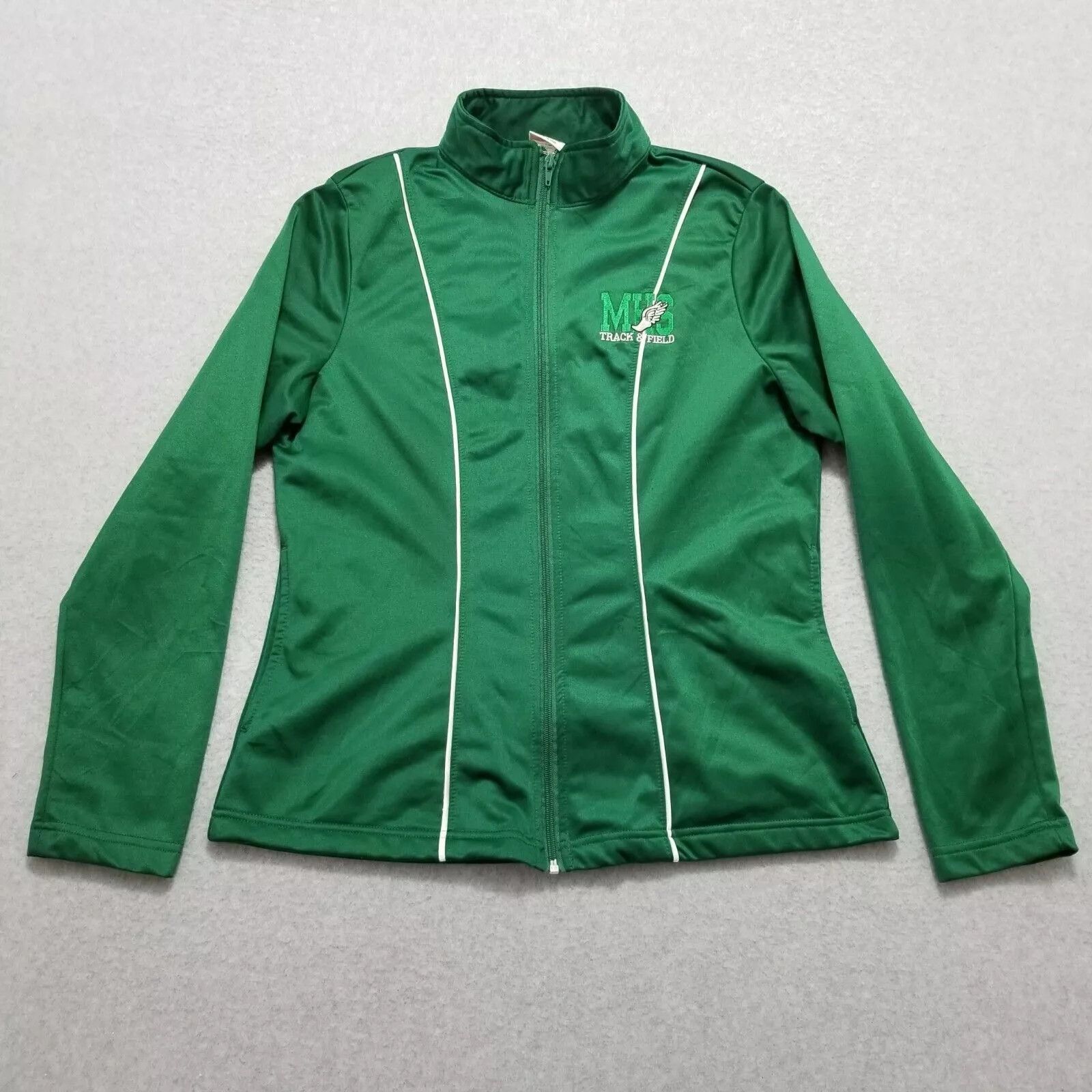 Other A4 Womens Track Jacket Large MHS Track & Field Wingfoot Size L / US 10 / IT 46 - 1 Thumbnail