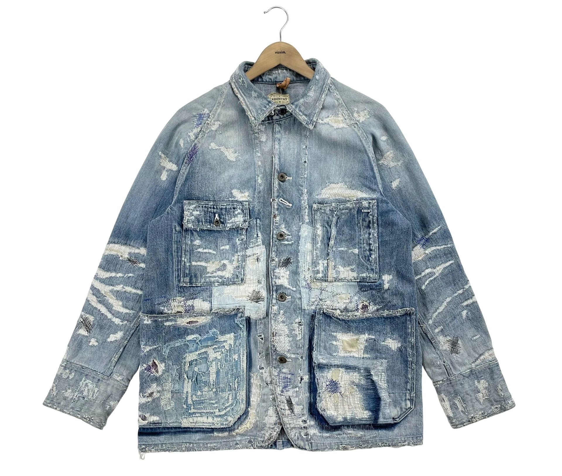 Kapital Kapital Kountry Boro Patchwork Denim Coverall Size L Size US L / EU 52-54 / 3 - 1 Thumbnail