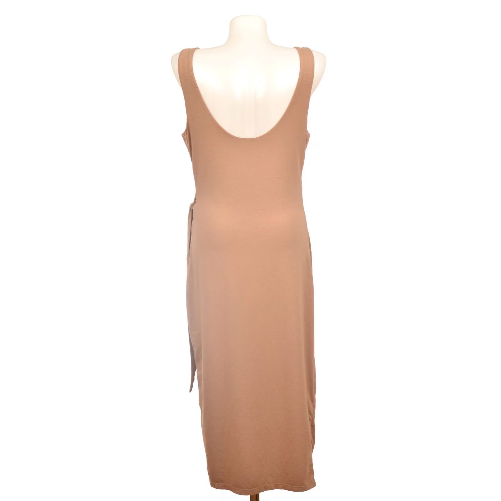 Vintage Lovers + Friends Kahlo Midi Sleeveless Dress Tan M Women Solid Sleeveless Midi Dress Brown Size M Womens Size M / US 6-8 / IT 42-44 - 4 Thumbnail