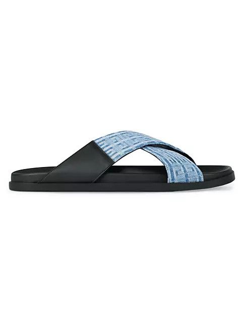 o1srvl11e0424 4G Plage Flat Sandals in Light Blue