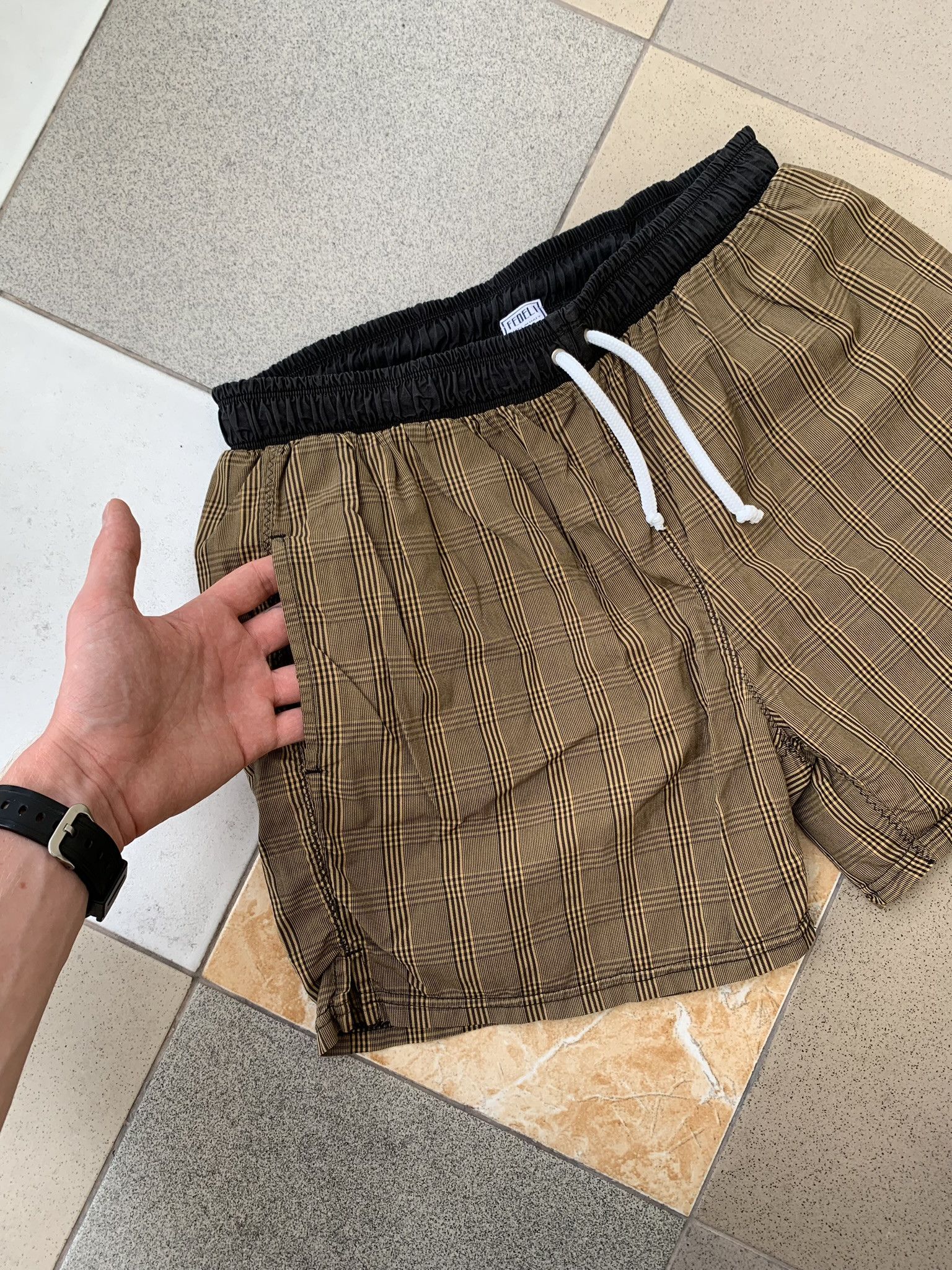 Fedeli FEDELI check Airstop Swim Shorts L Size US 34 / EU 50 - 3 Thumbnail