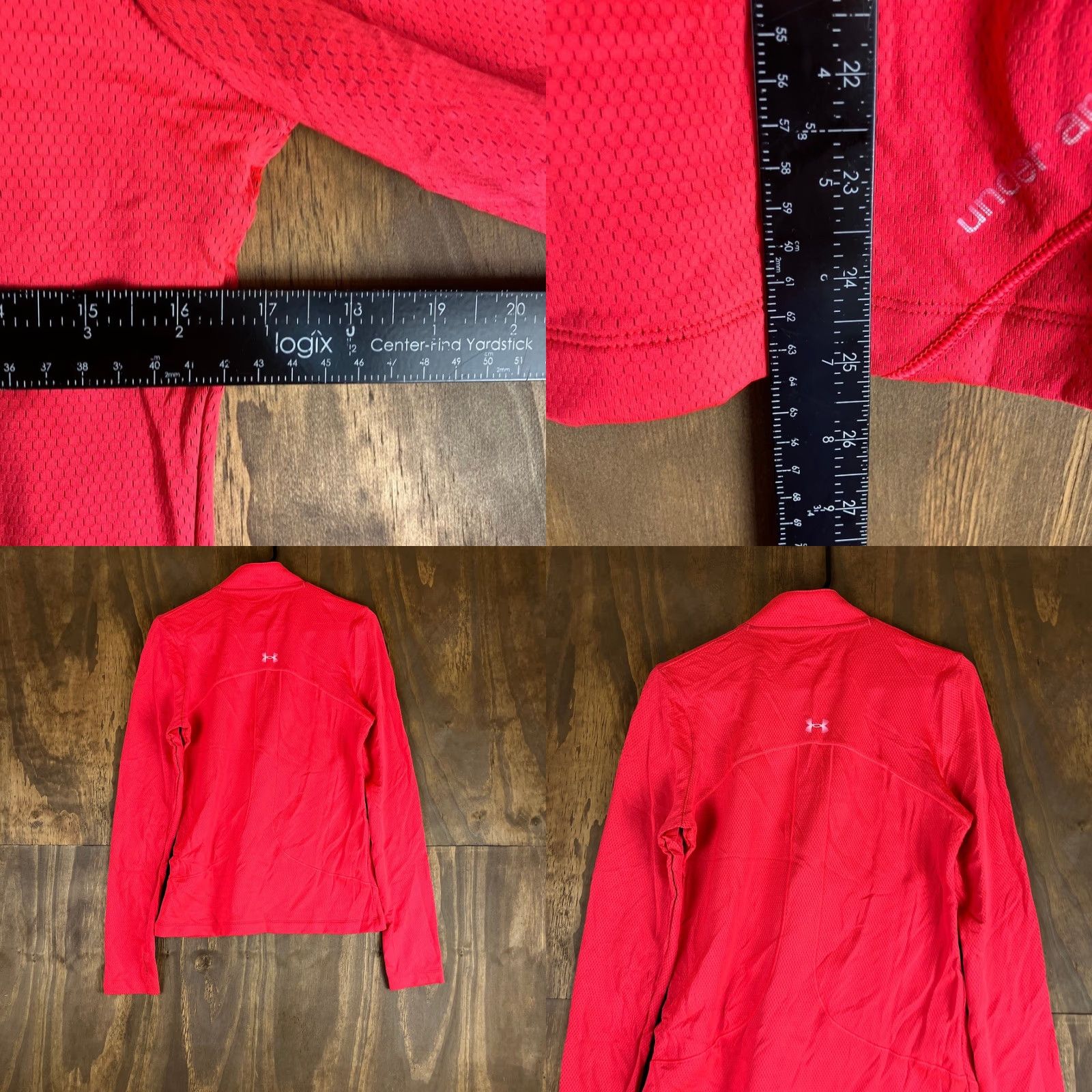 Under Armour Under Armour Womens Sweatshirt Pink 1/4 Zip Heat Gear Fitted Pullover Stretch L Size L / US 10 / IT 46 - 8 Thumbnail