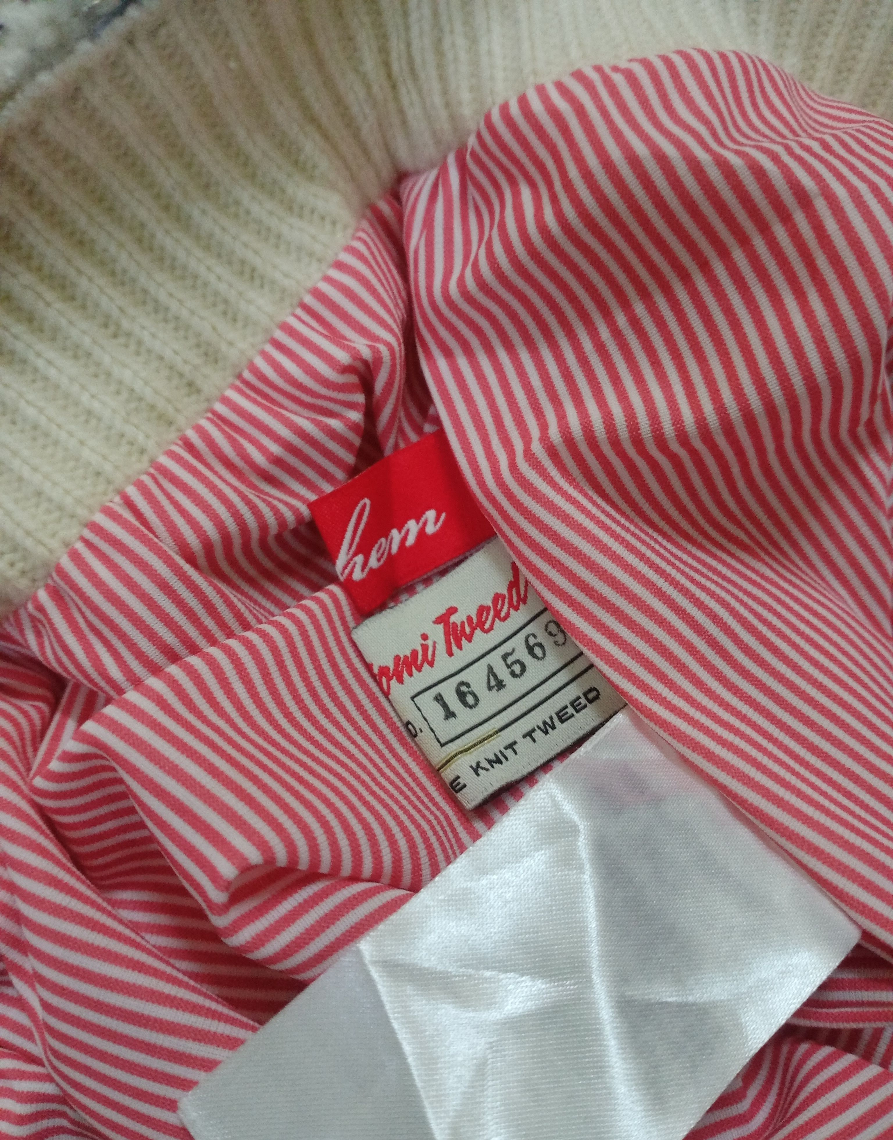 Japanese Brand × Vintage Rare Iconic COOHEM x Yonetomi Tweed Skirts Size 27" / US 4 / IT 40 - 9 Thumbnail