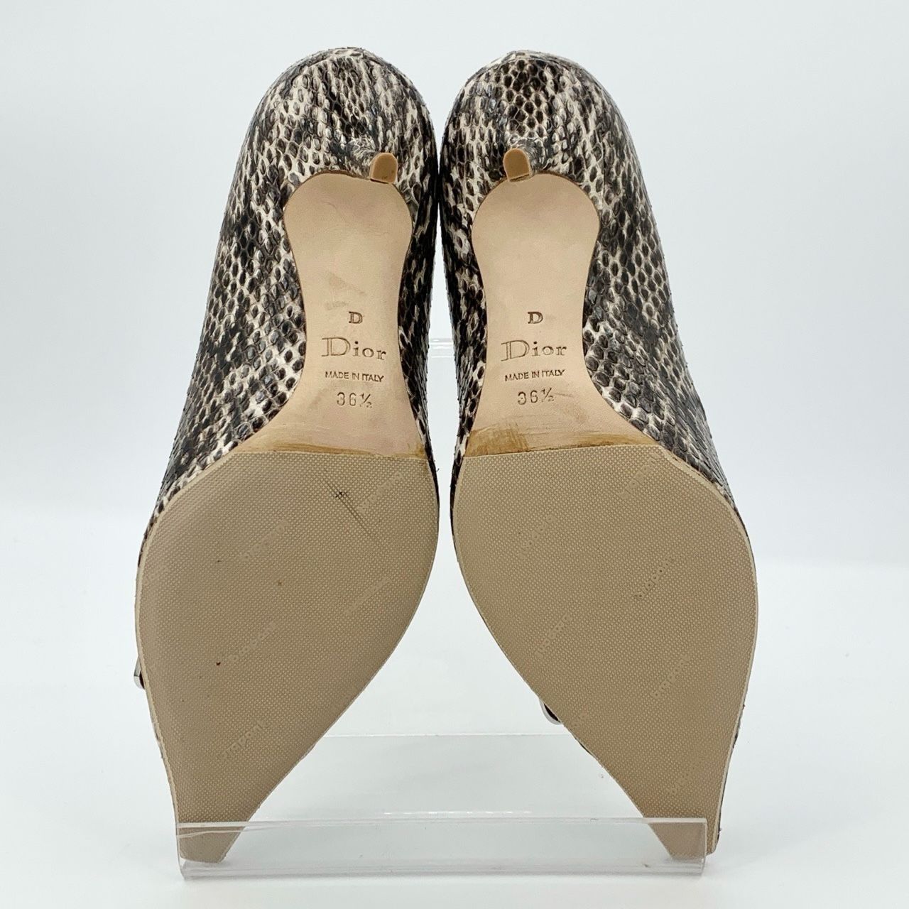 Dior Christian Dior Snake Print Pointed Toe Pumps With Silver & N Size US 6 / IT 36 - 6 Thumbnail