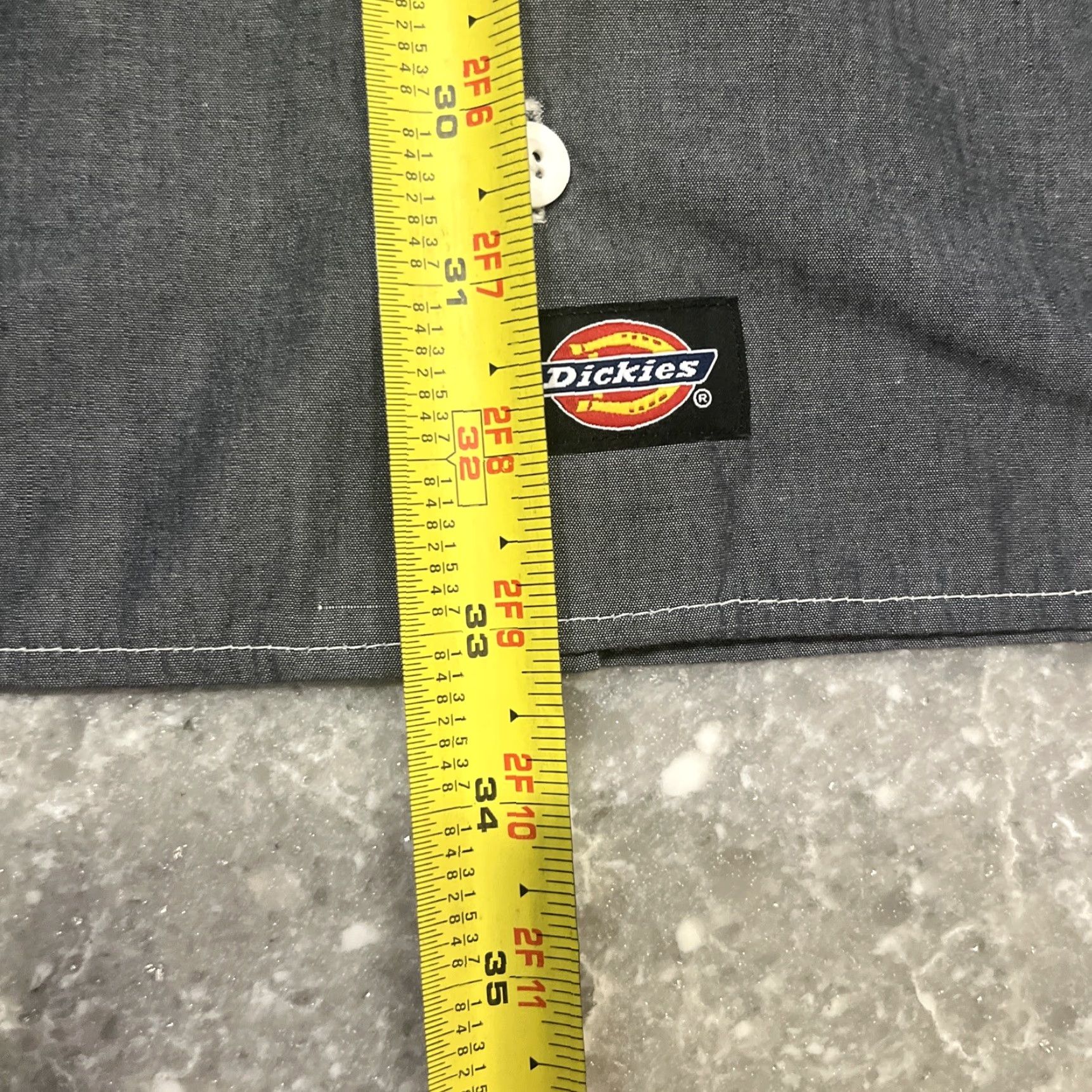 Dickies VINTAGE Dale Jr Dirty Mo Radio Dickies Gray Short Sleeve Button Up Men’s 2XL Gray Dickies Shirt 2XL Mens Womens Size US 39 - 5 Thumbnail
