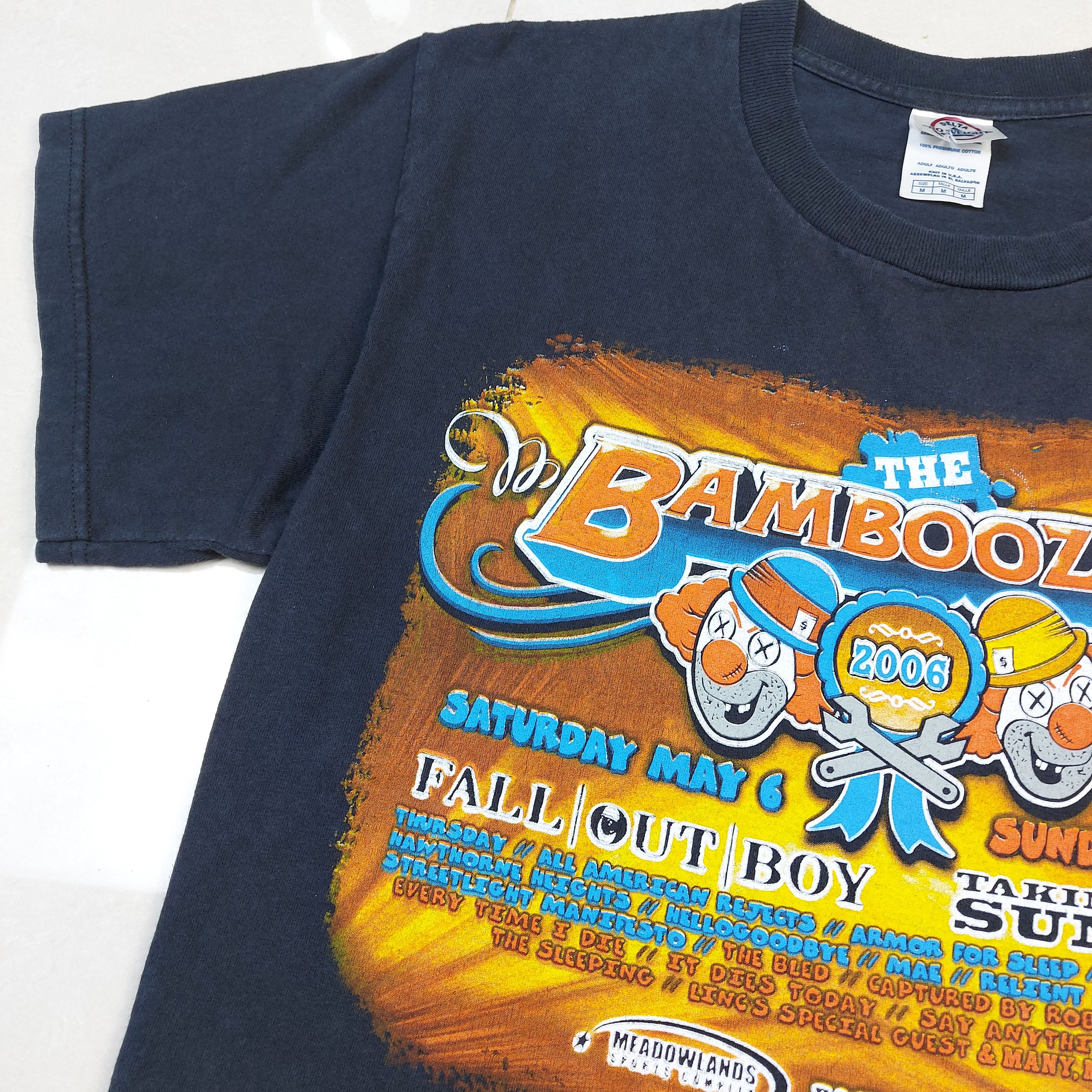 Band Tees VTG 2006 The Bamboozle Taking Back Sunday Fall Out Boy TEE Size US S / EU 44-46 / 1 - 8 Thumbnail