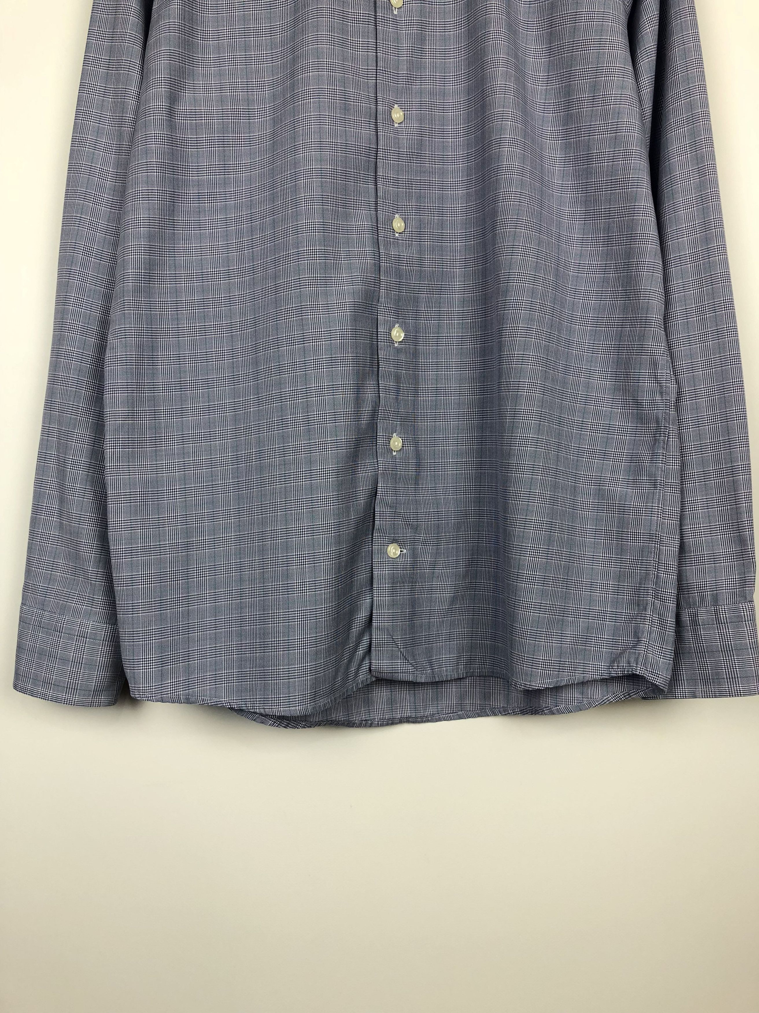 Eton Eton Classic Shirt Blue Check size 16 Size US L / EU 52-54 / 3 - 3 Thumbnail