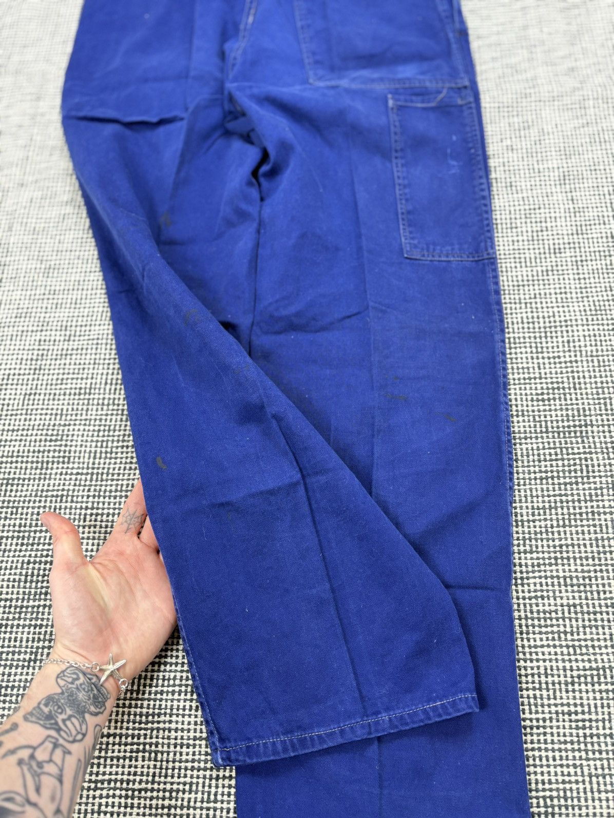 Le Laboureur 70s vintage French chore pants work trousers cargo Size US 32 / EU 48 - 9 Thumbnail
