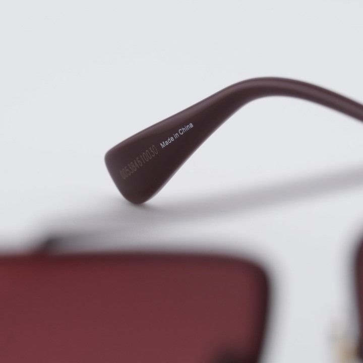 Max Mara Max Mara ELSAPETITE MM0102 69F Sunglasses Bordeaux Butterfly Size ONE SIZE - 10 Thumbnail