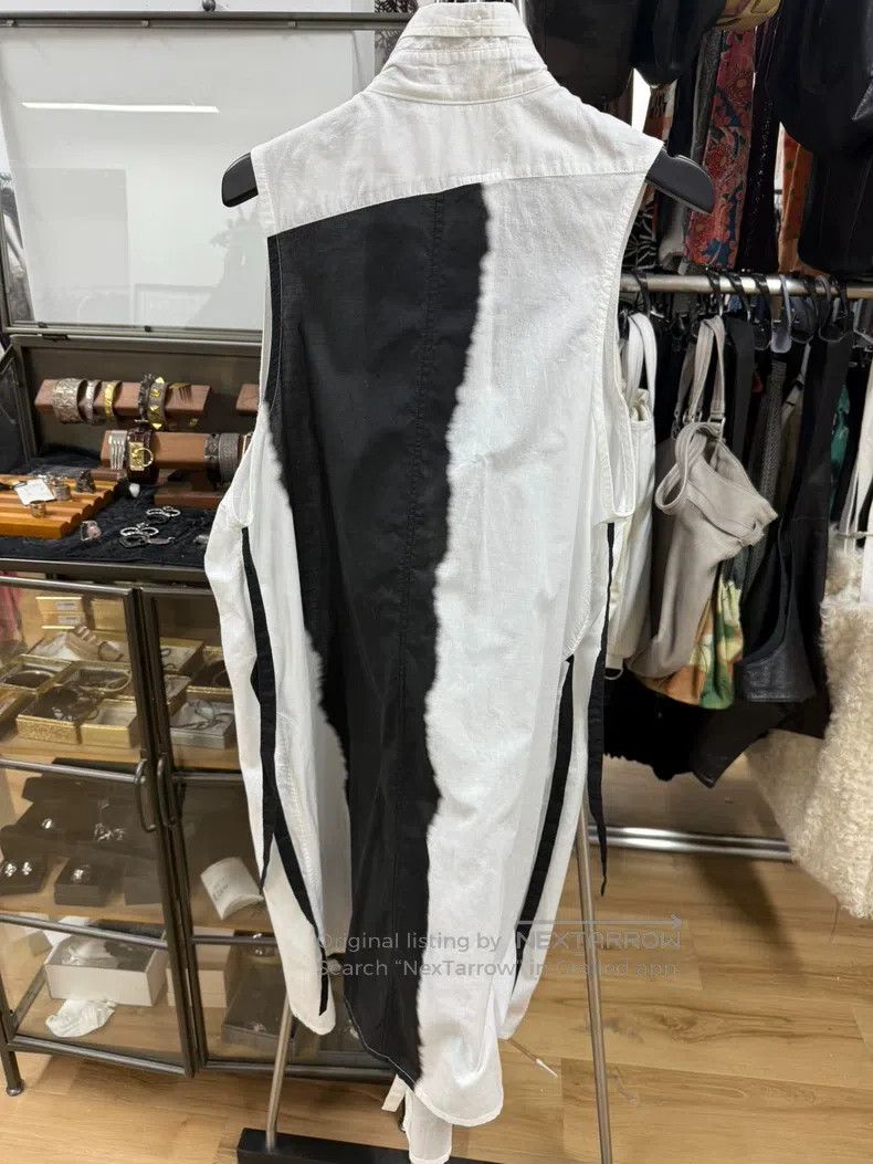 Ann Demeulemeester Ann Demeulemeester 36 ink-paneled double-button strap vest Size XXS / US 00 / IT 34 - 4 Thumbnail