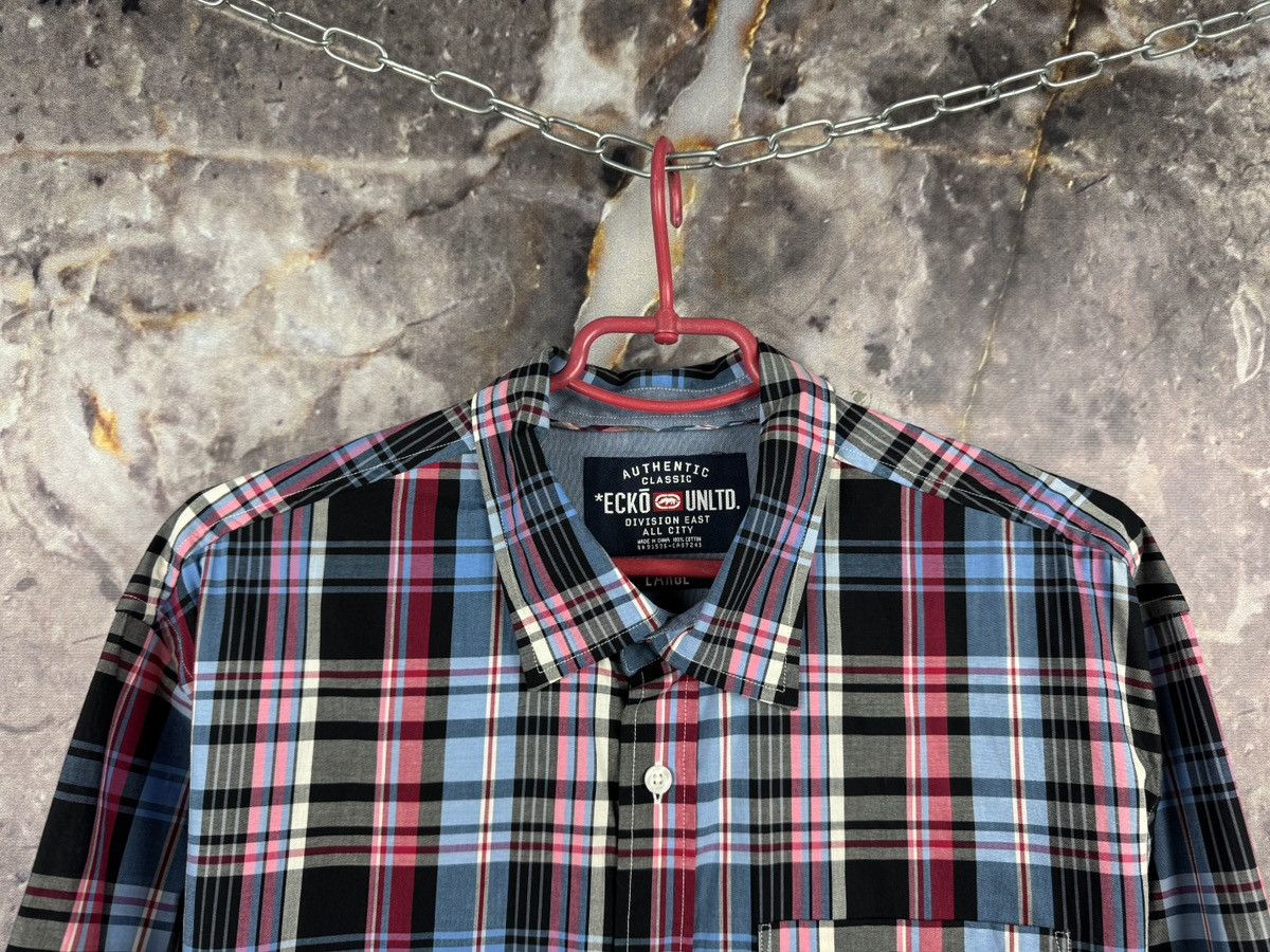 Ecko Unltd. Ecko Unltd. Plaid Button-Up Shirt Long Sleeve Casual Mens Size US L / EU 52-54 / 3 - 2 Thumbnail