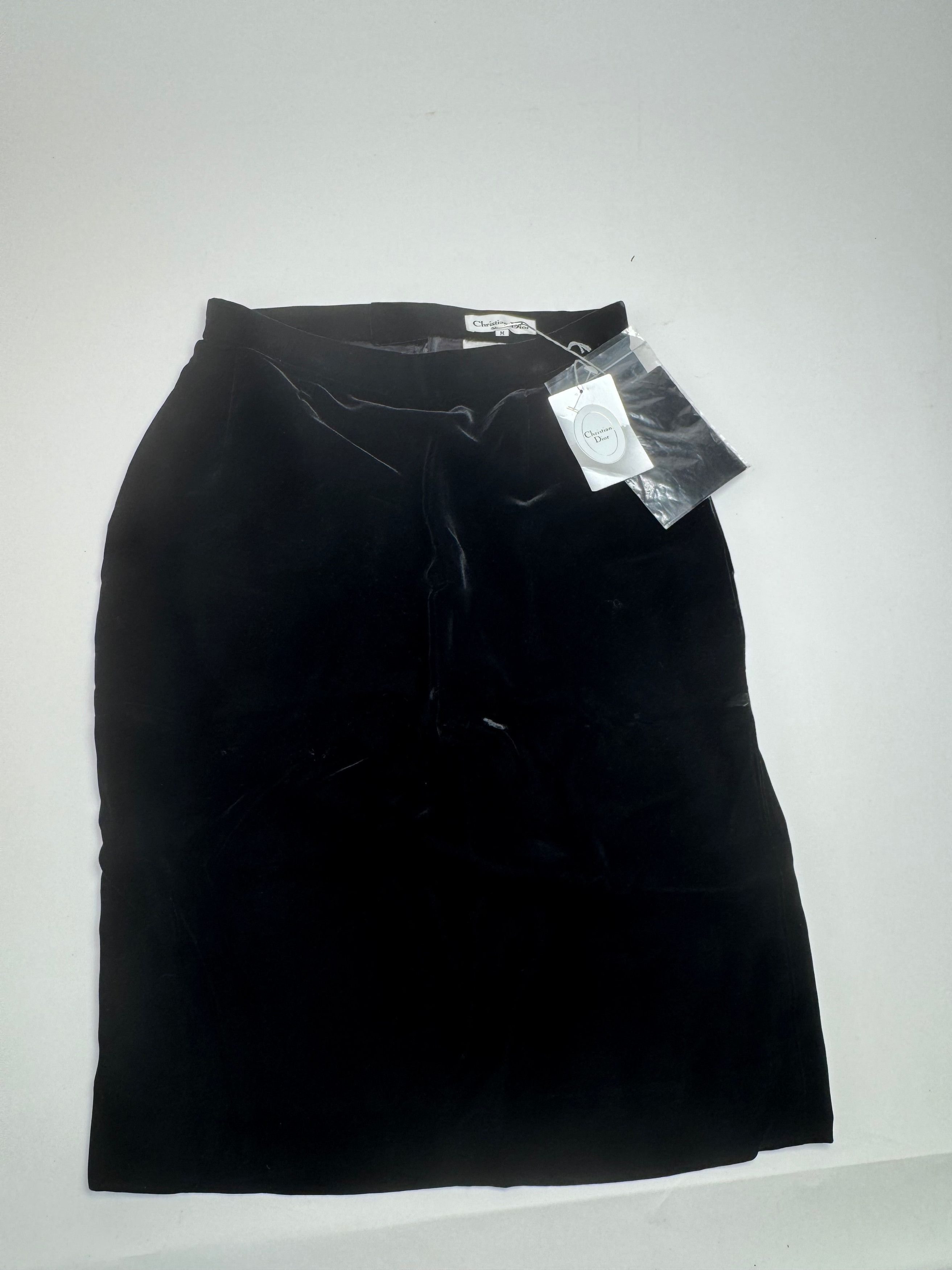 Vintage velour Skirt black M