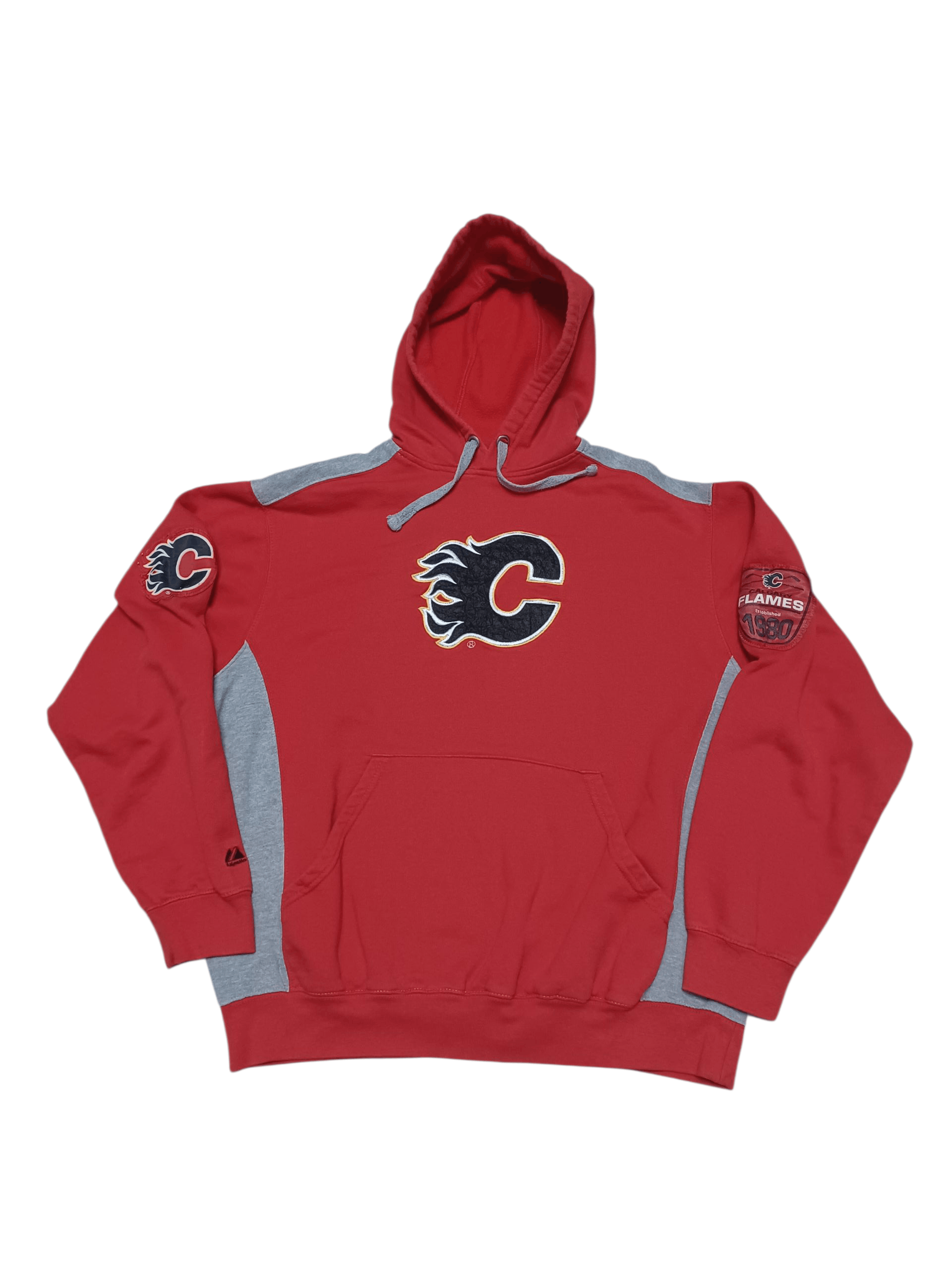 Majestic CALGARY FLAMES NHL MAJESTIC CANADA VINTAGE BIGLOGO HOODIE Size US L / EU 52-54 / 3 - 1 Thumbnail