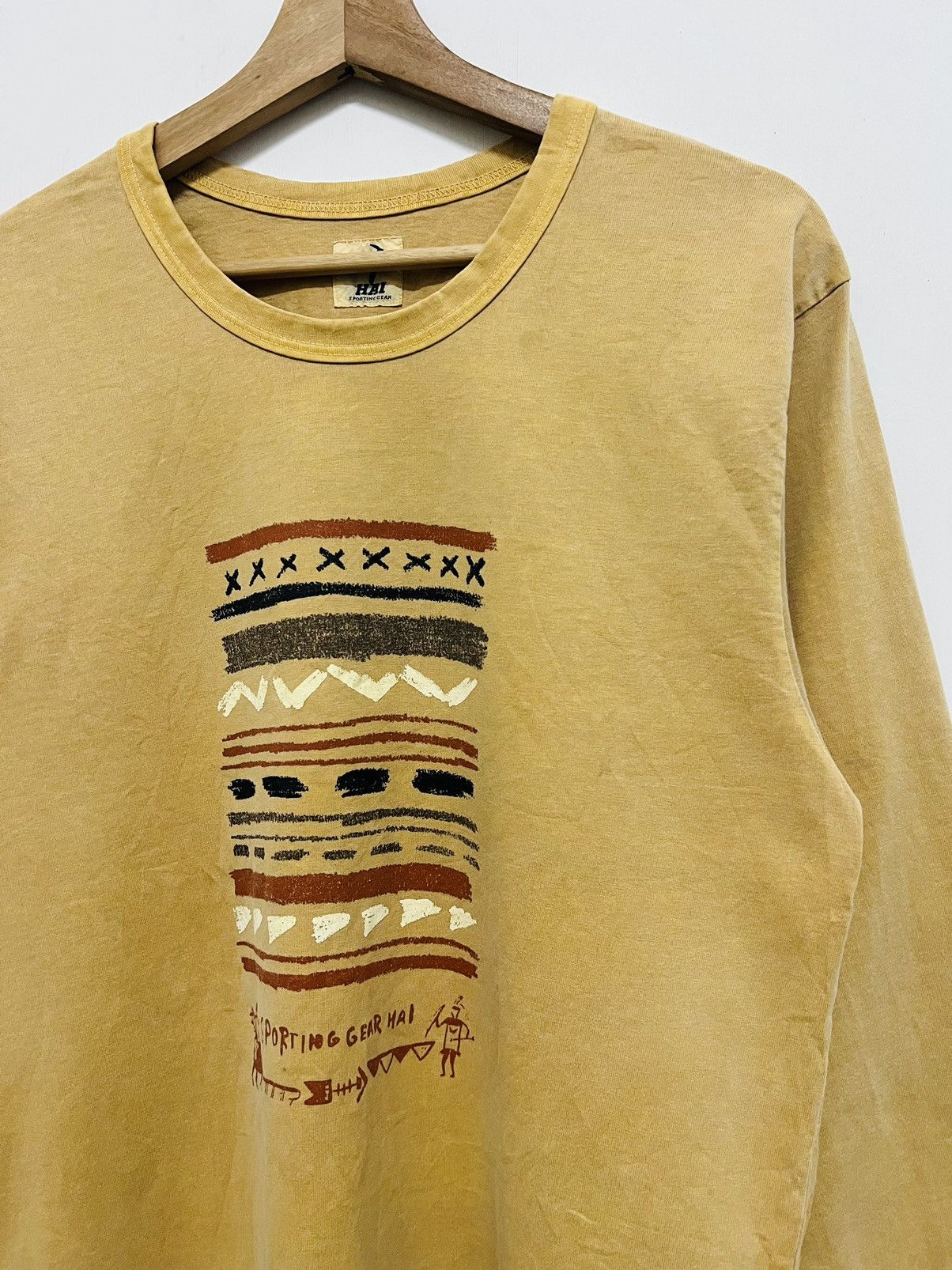 Hai Sporting Gear × Issey Miyake × Vintage VINTAGE HAI SPORTING GEAR LONGSLEEVE TEE Size US M / EU 48-50 / 2 - 2 Thumbnail