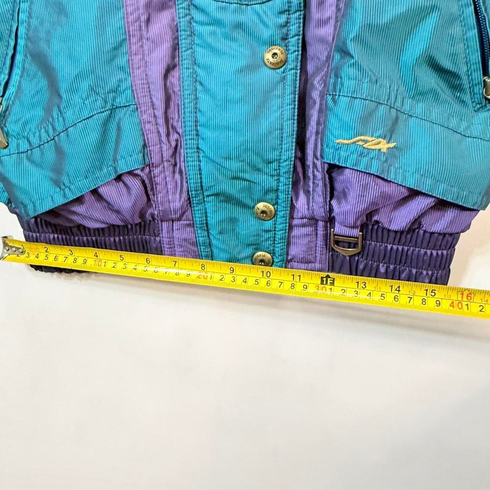 Descente 80s Descente ski jacket - blue and purple colour block Sz 6 Size M / US 6-8 / IT 42-44 - 8 Thumbnail
