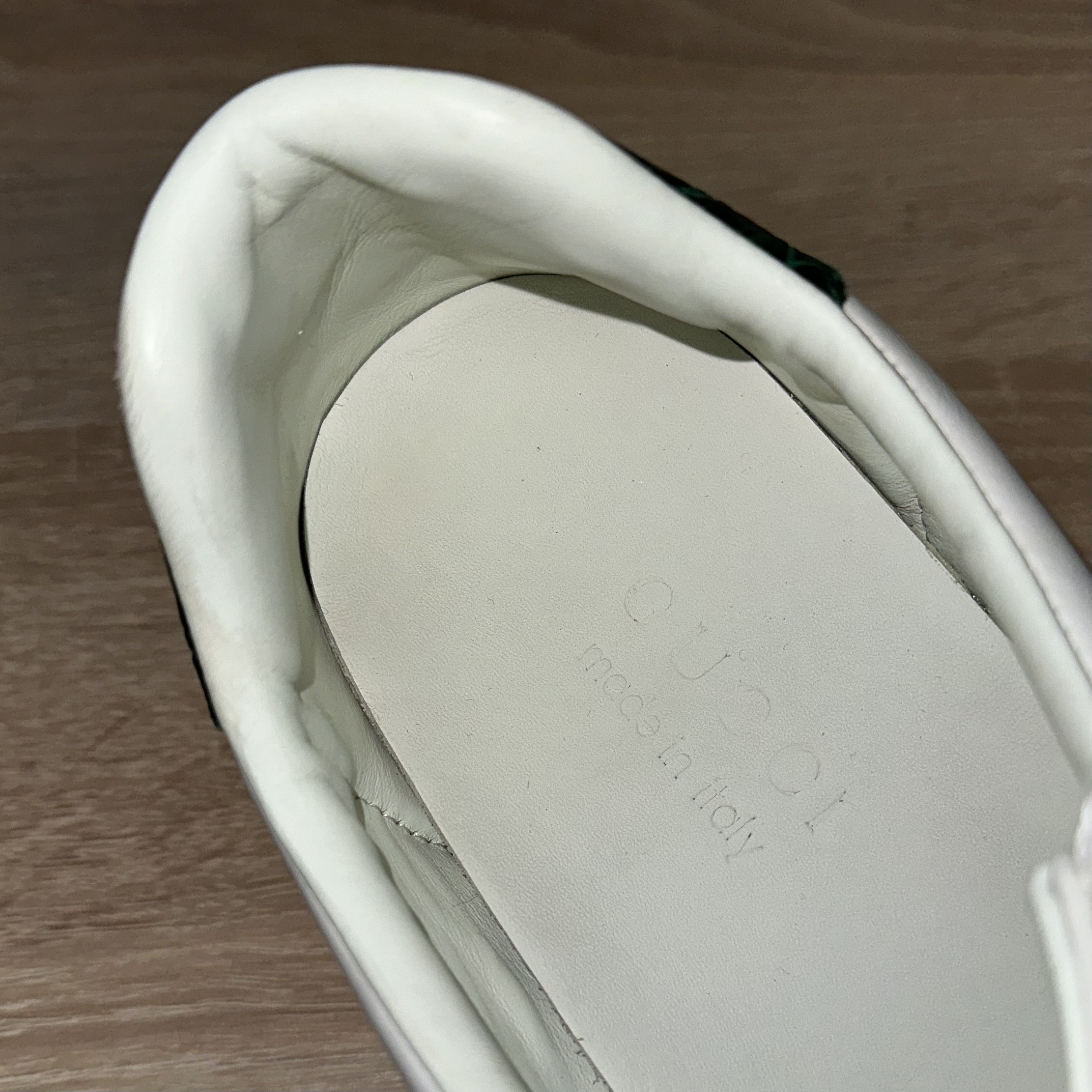 Gucci Ace Web White/Green 386750 Shoes Size 7 G Size US 7.5 / EU 40-41 - 10 Thumbnail