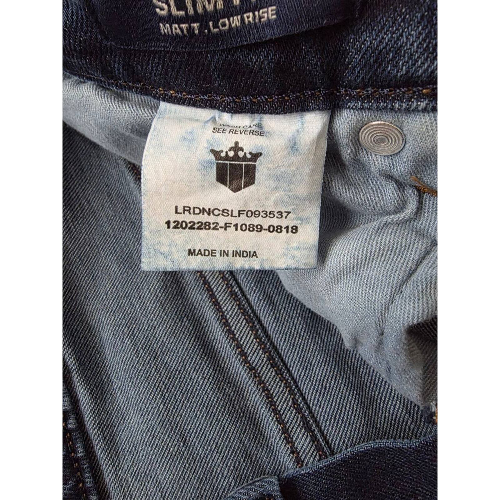 & Other Stories LP Jeans Low rise Slim Fit Size 30 Blue A001650 Size 30" / US 8 / IT 44 - 7 Thumbnail