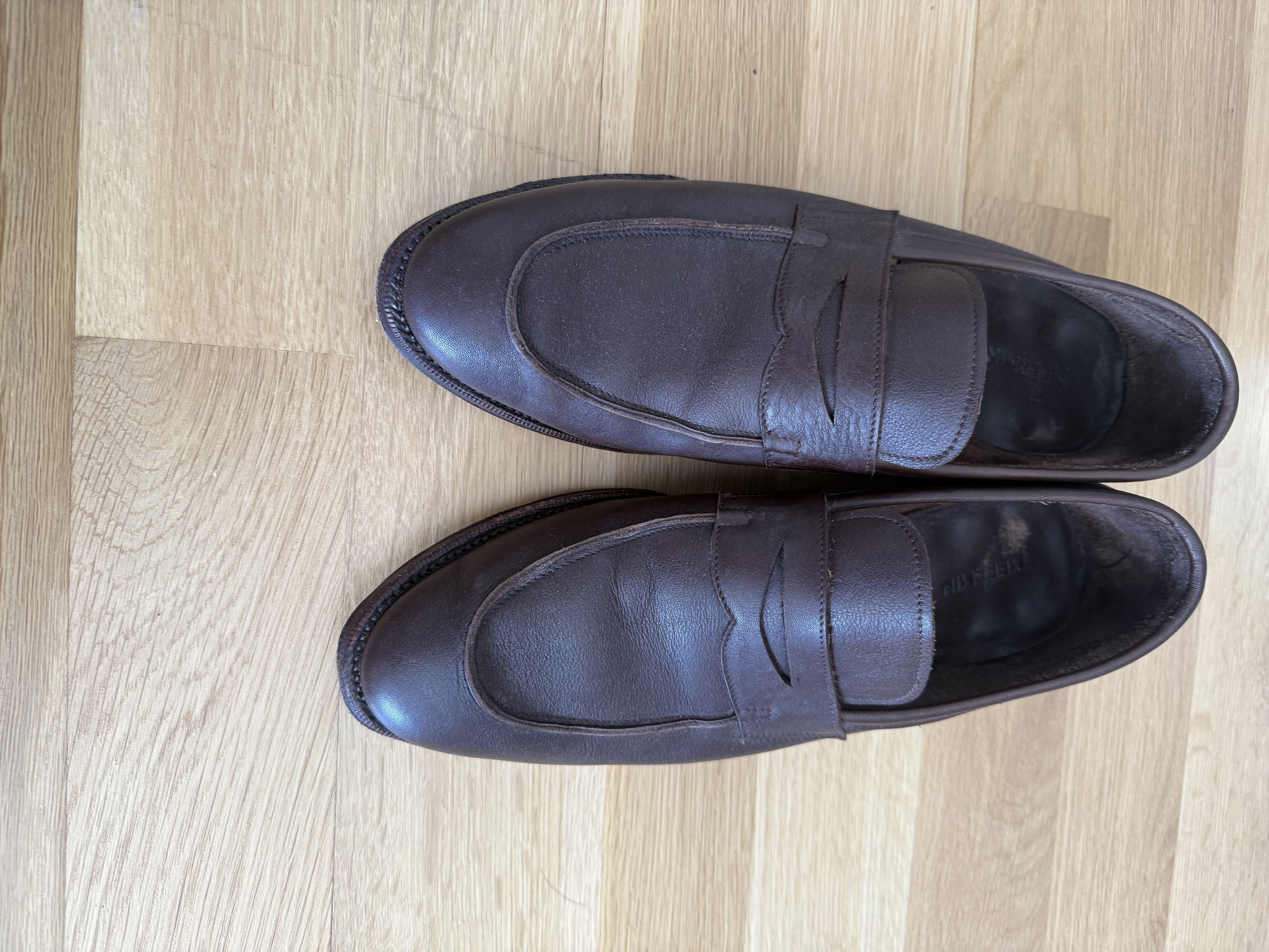 Meermin Meermin Brown Softcalf unlined loafer (9UK) Size US 9.5 / EU 42-43 - 2 Thumbnail
